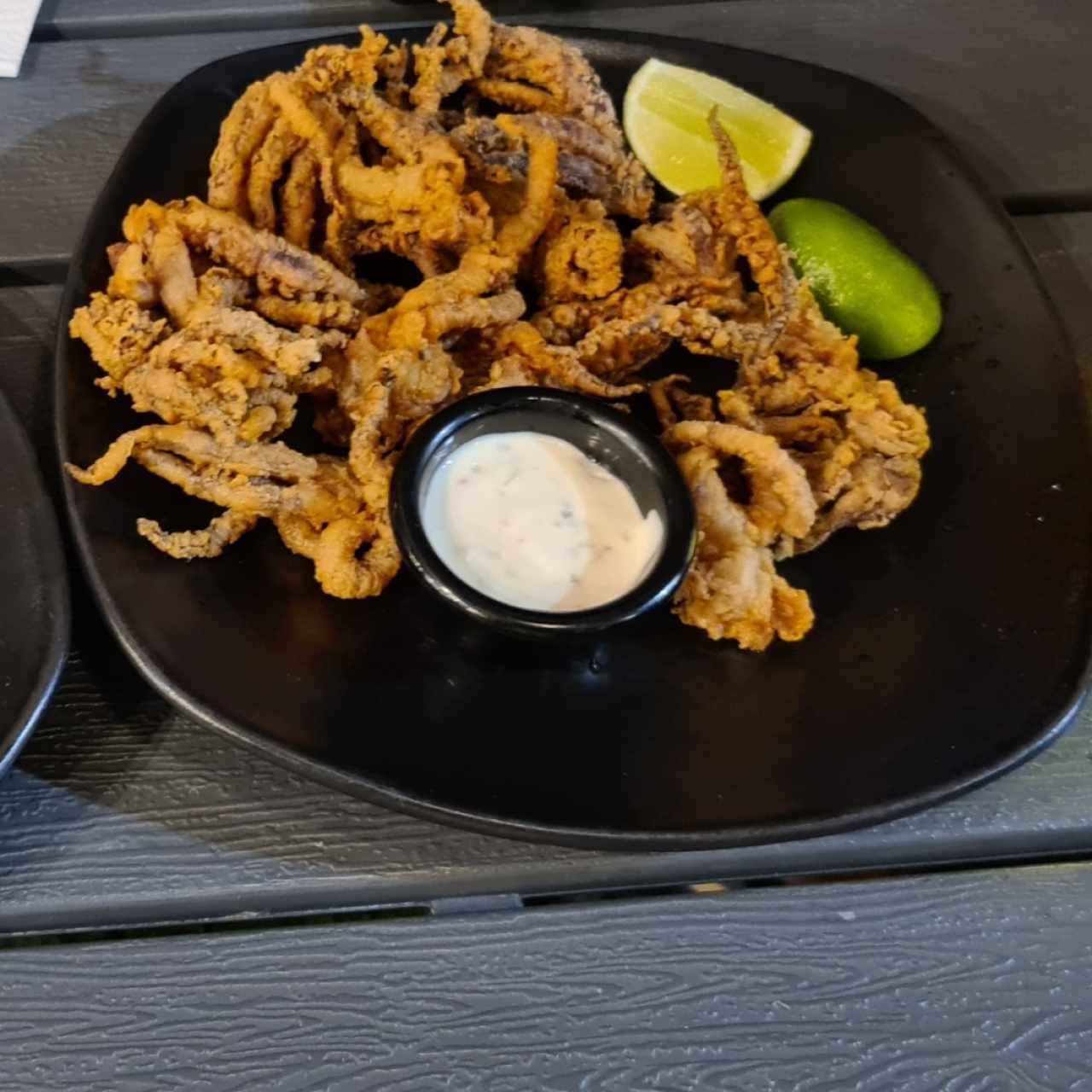 Arañitas de Calamar Fritas