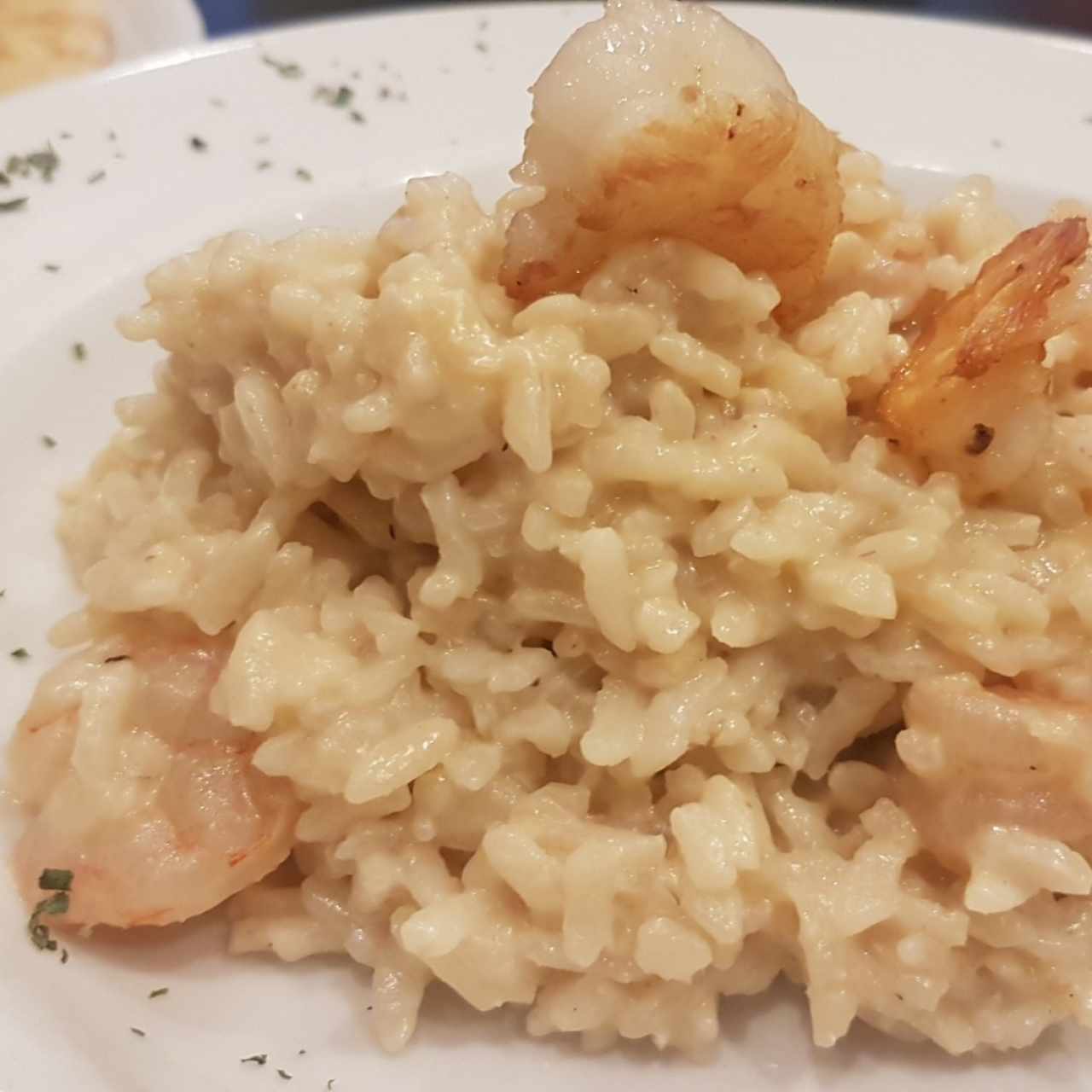 Risotto al mascarpone e gamberi al tartufo