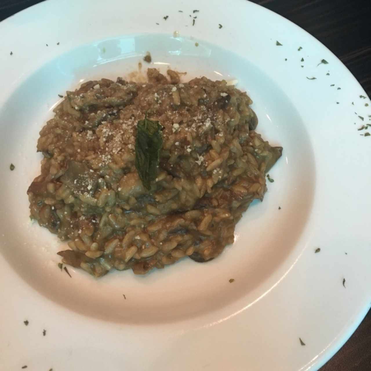 Risotto ai due funghi