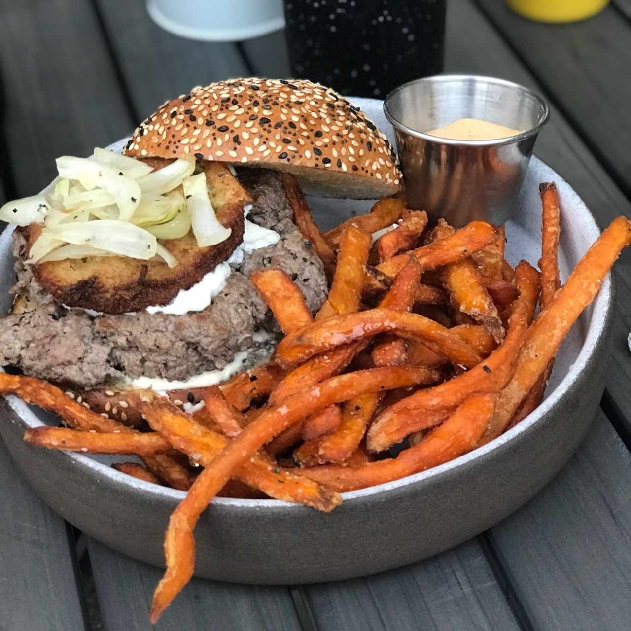 green goat burger