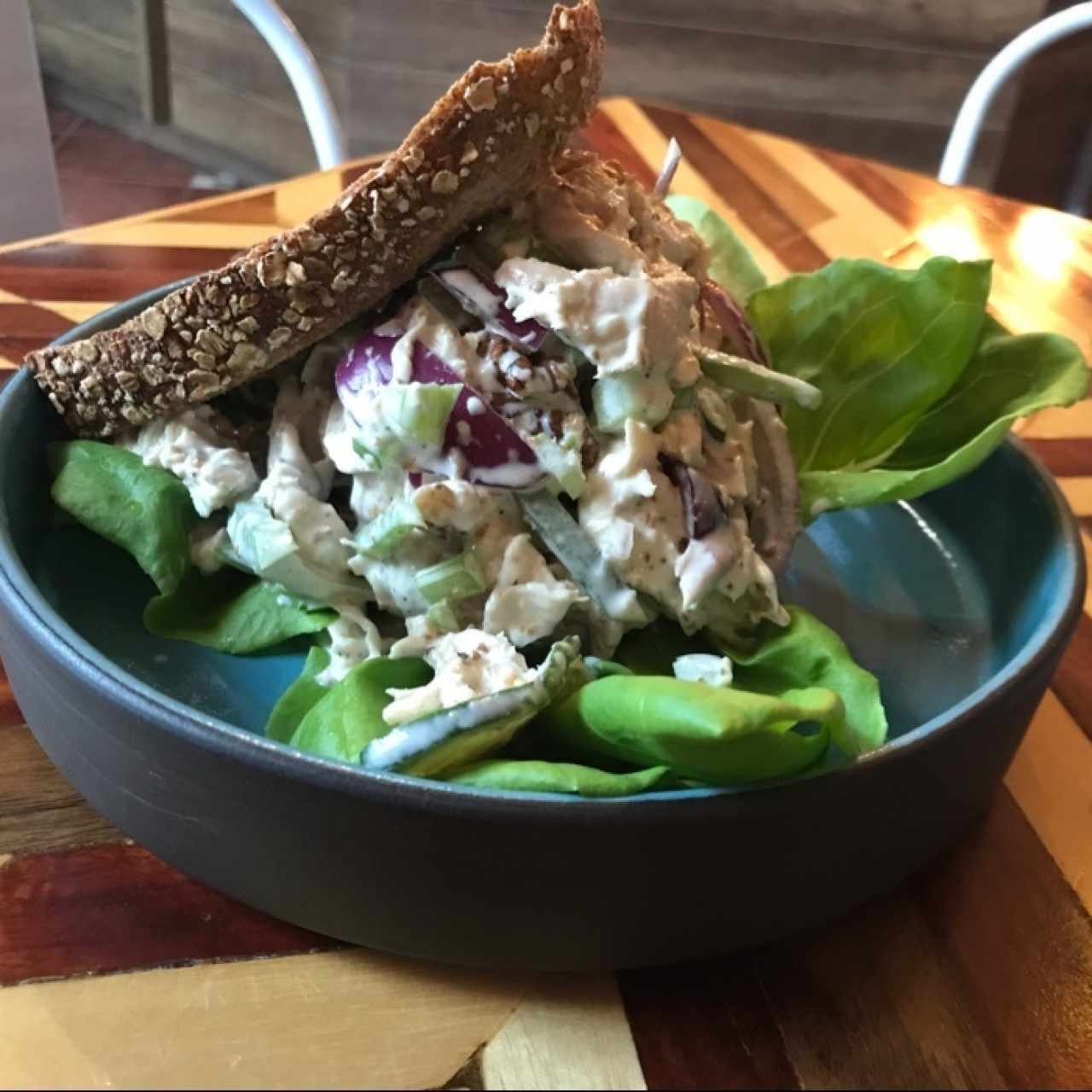 Walnut chicken salad