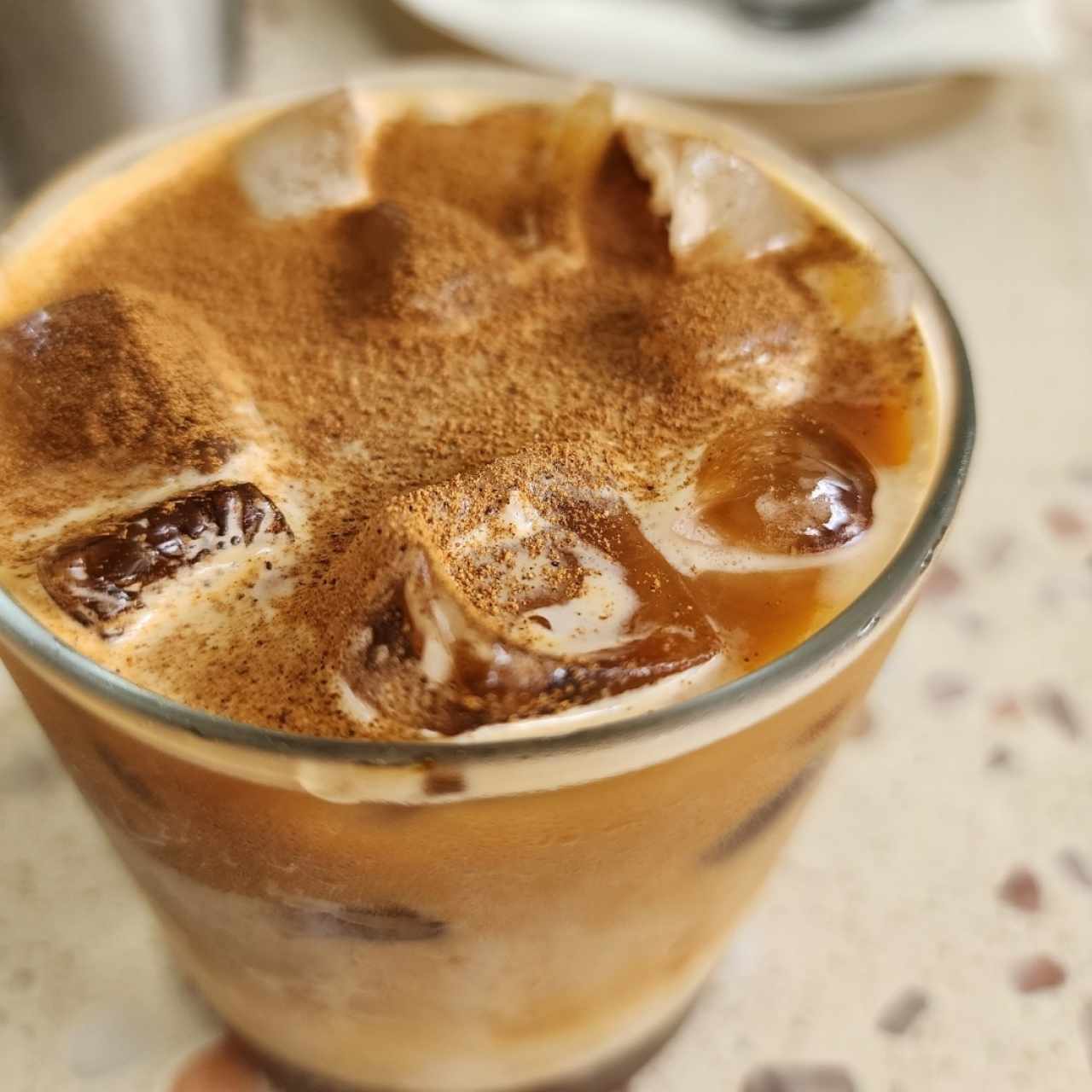 dirty chai latte frío 