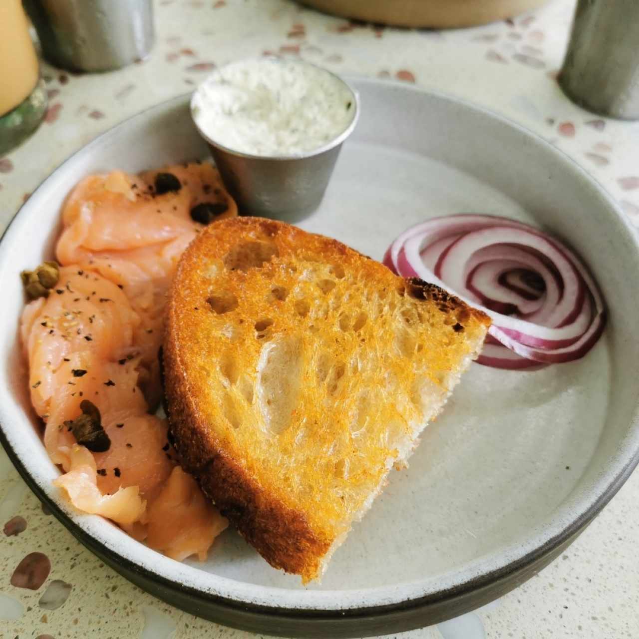 Smoked Salmon Toastie