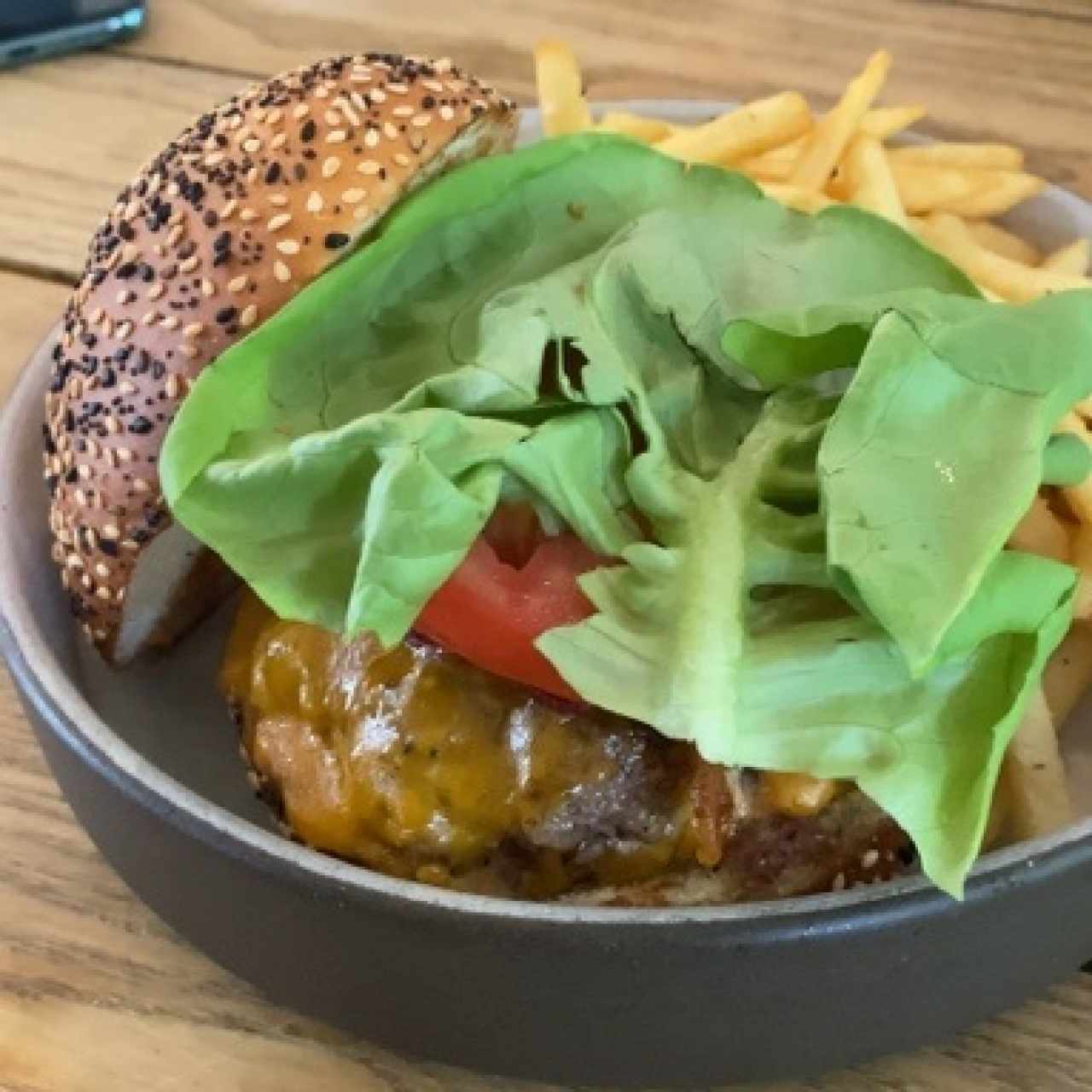 Homestyle burger