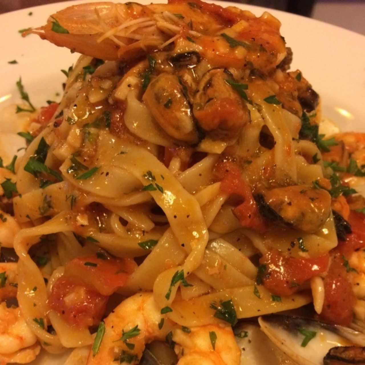 Fettucine a la Pescatore