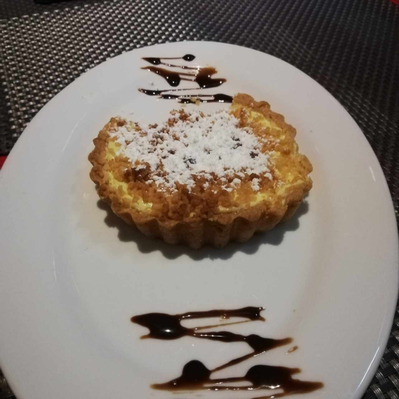 postre de ricotta y masa quebrada