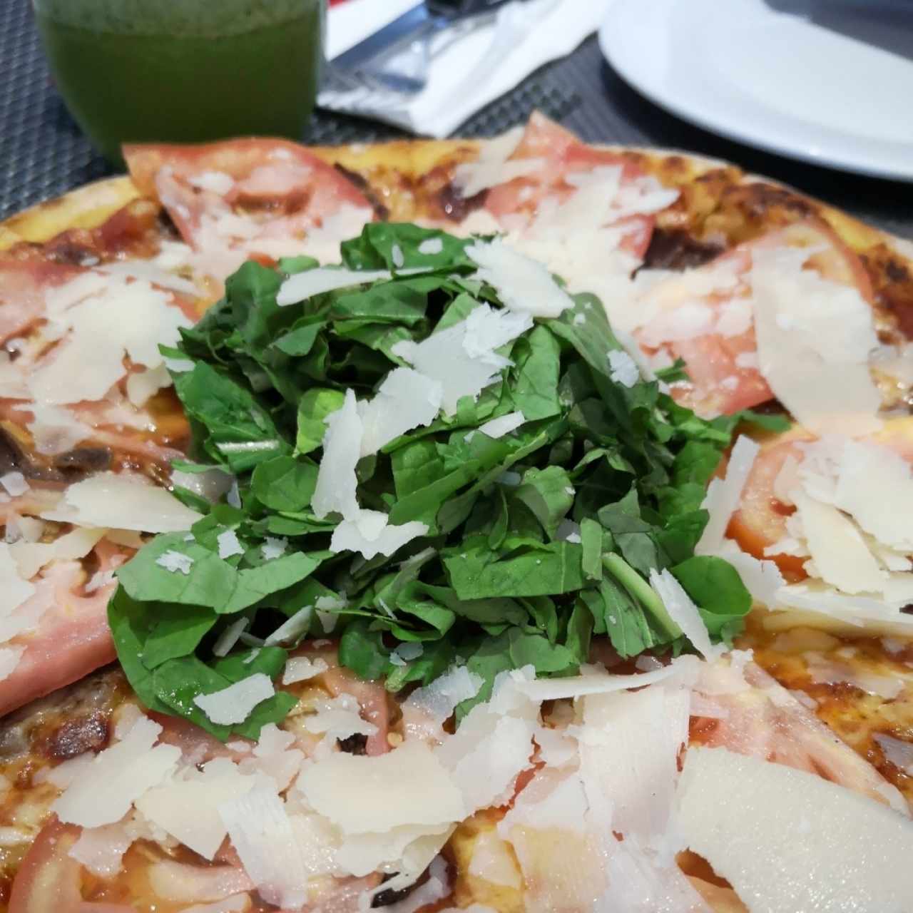 pizza de carpaccio de res