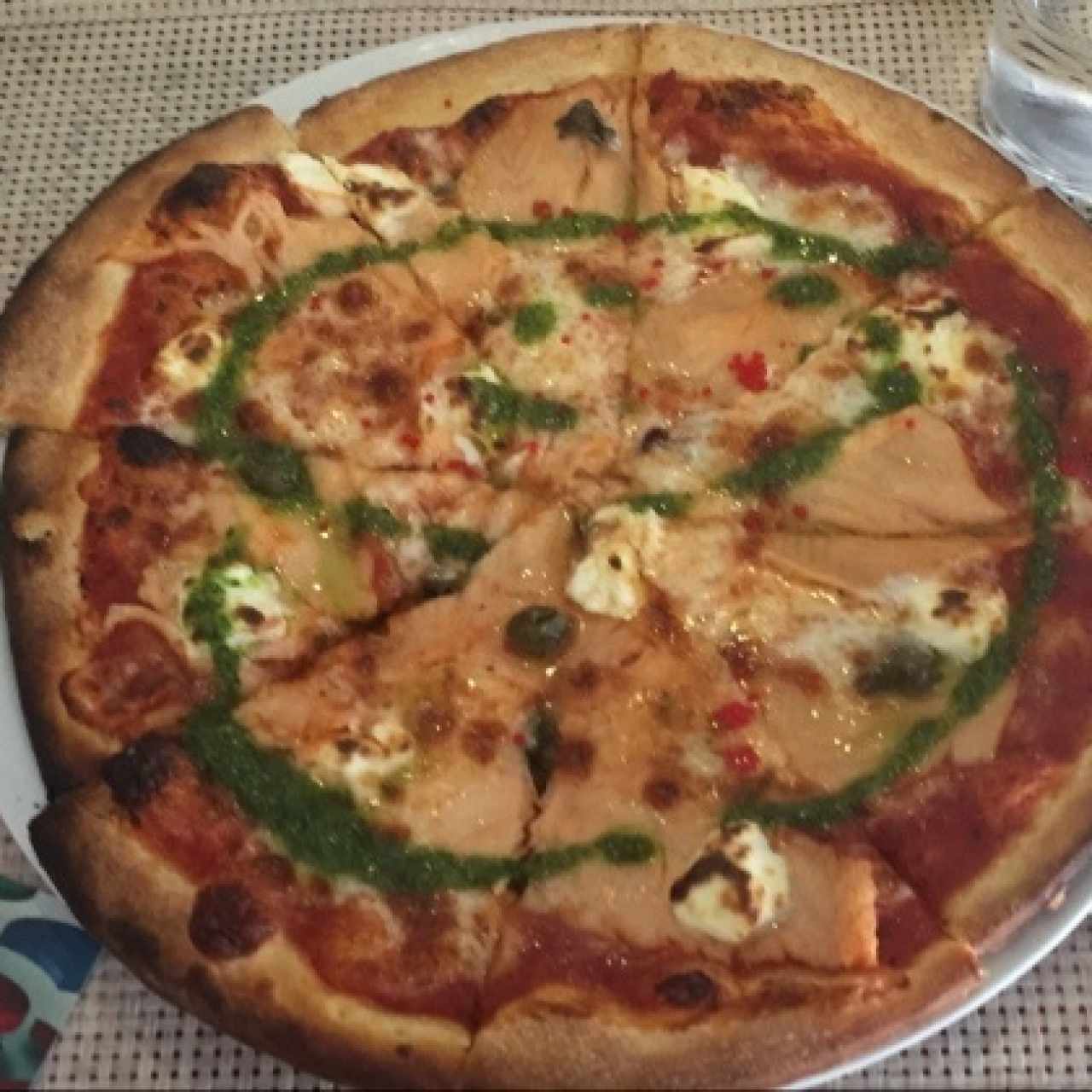 Pizza de salmón