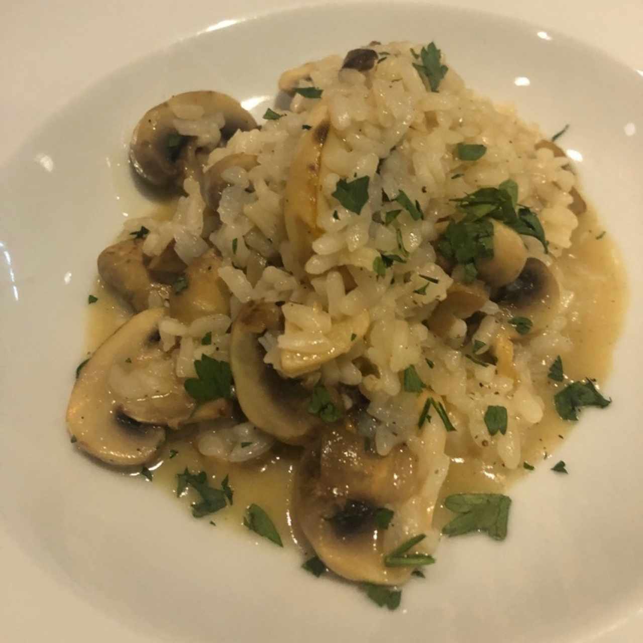 risotto de hongos