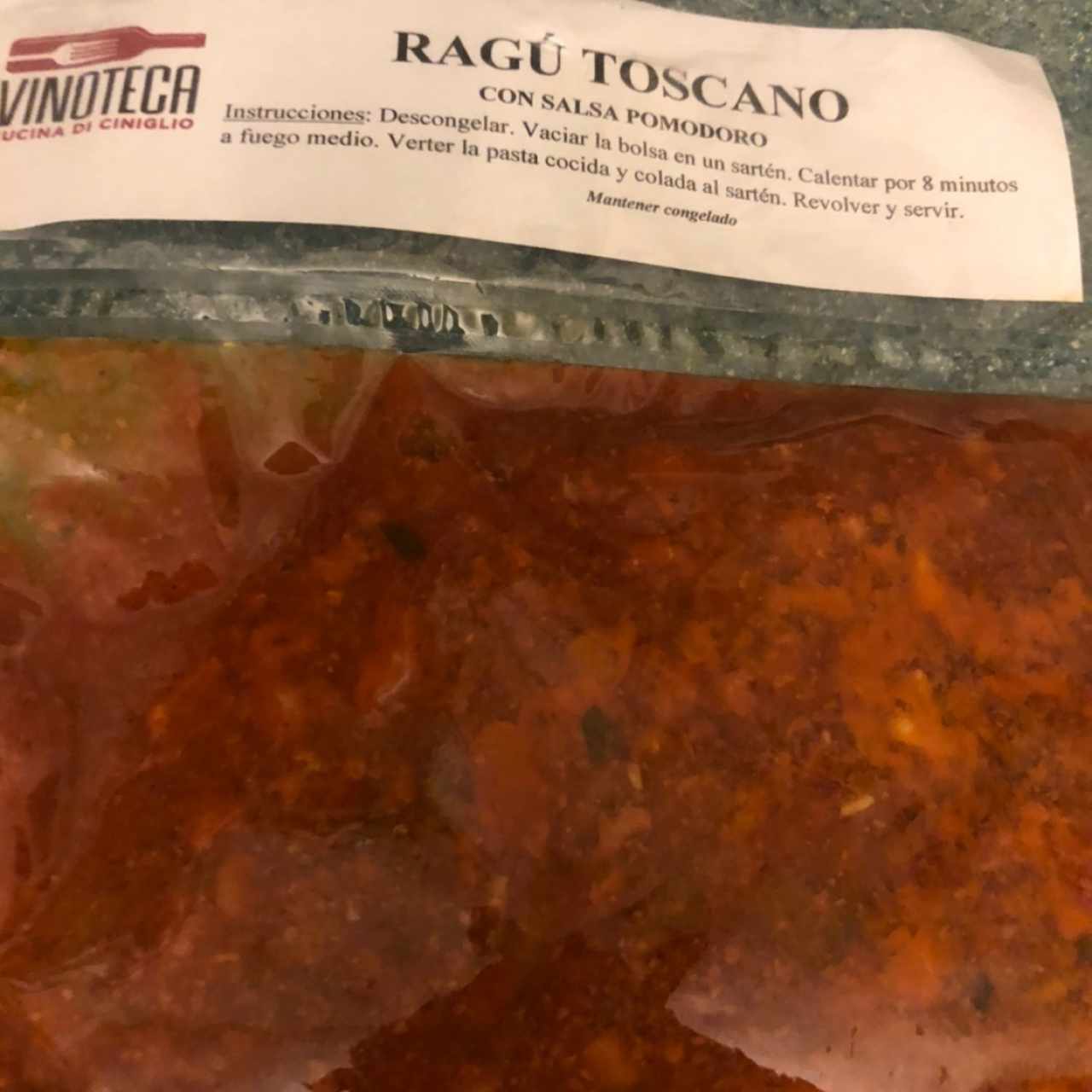 ragú preparado