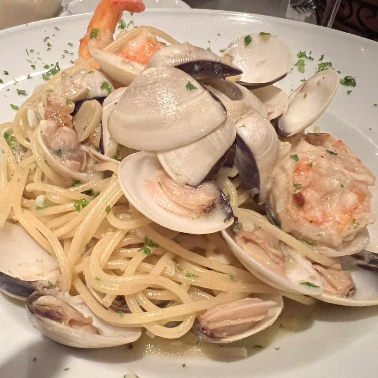 Spaghetti Vongole e Scampi