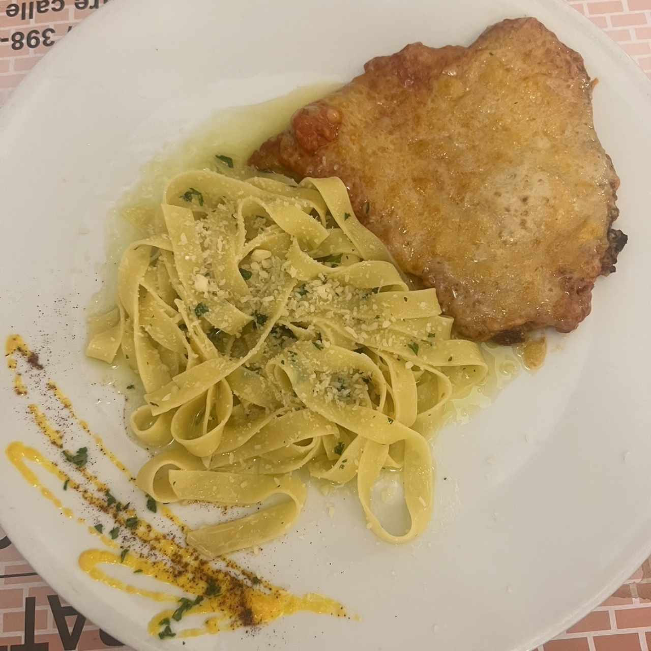 Milanesa de pollo a la parmesana