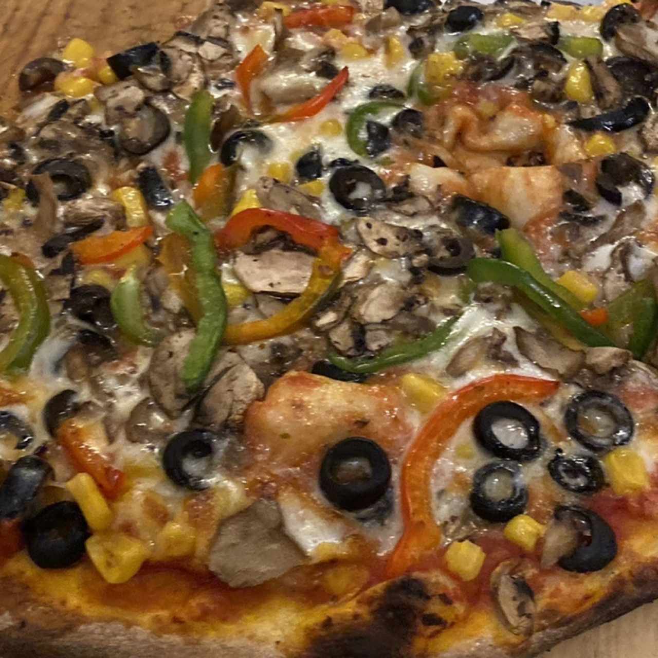 Pizza vegetariana,Tamaño familiar