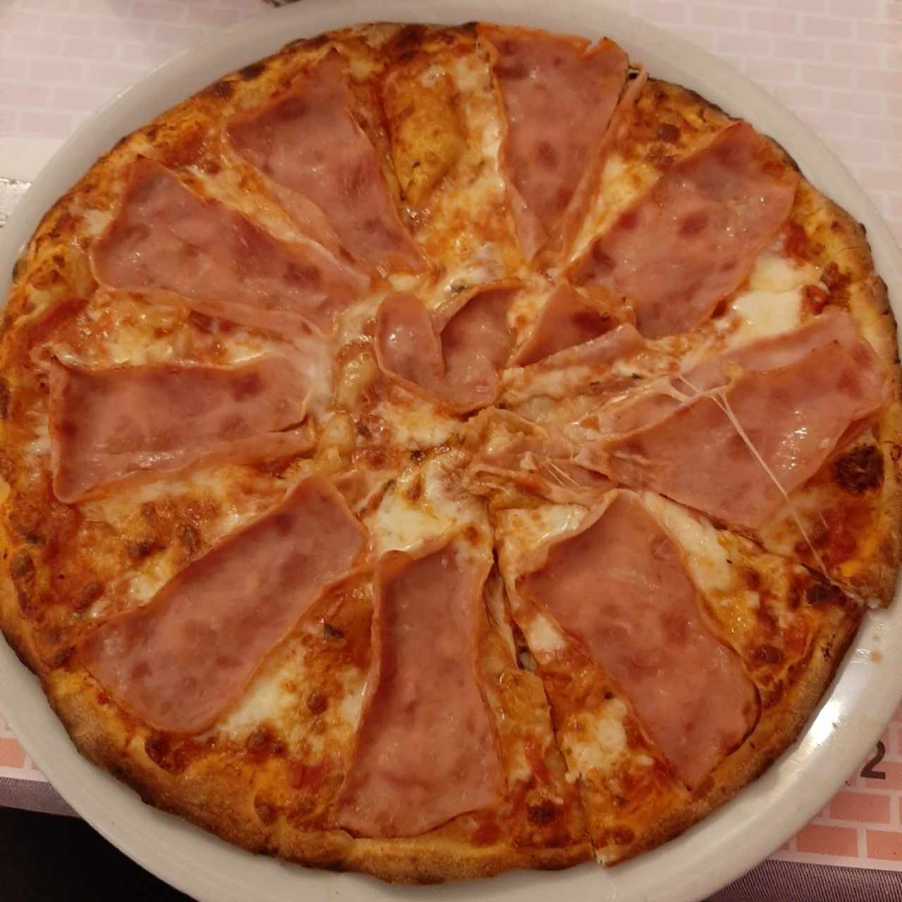 Pizza de jamón 