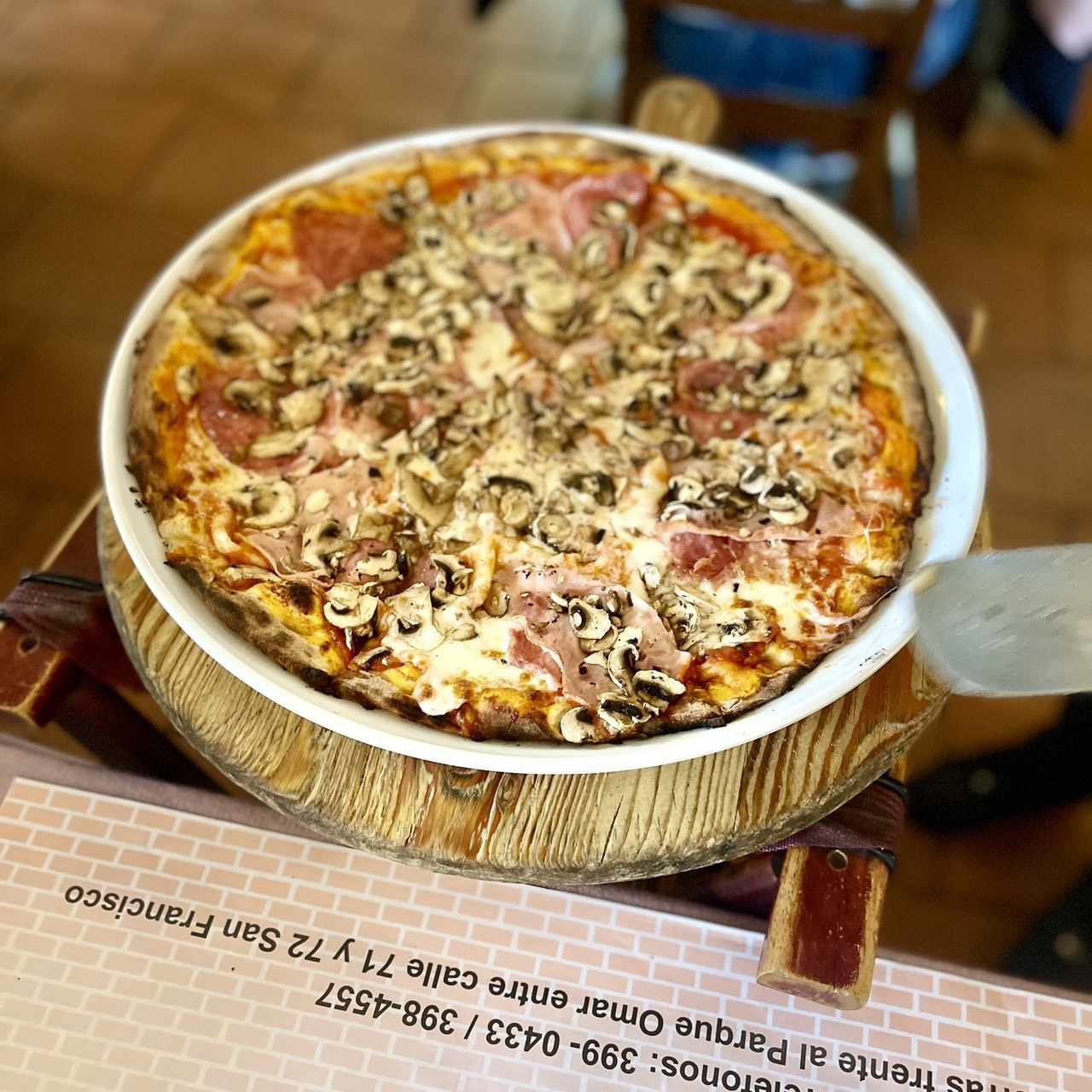 Pizza 4 stagioni, tamaño familiar