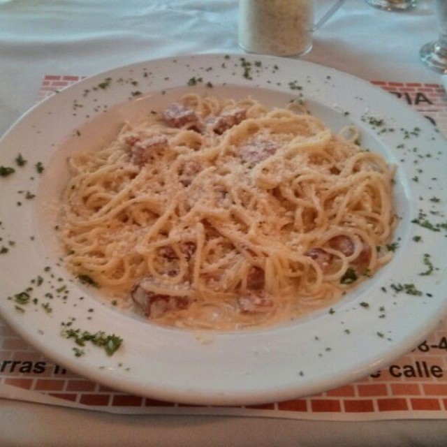 Spaghettini carbonara 