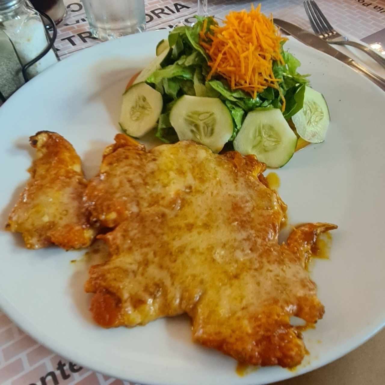 Milanesa de pollo a la parmesana