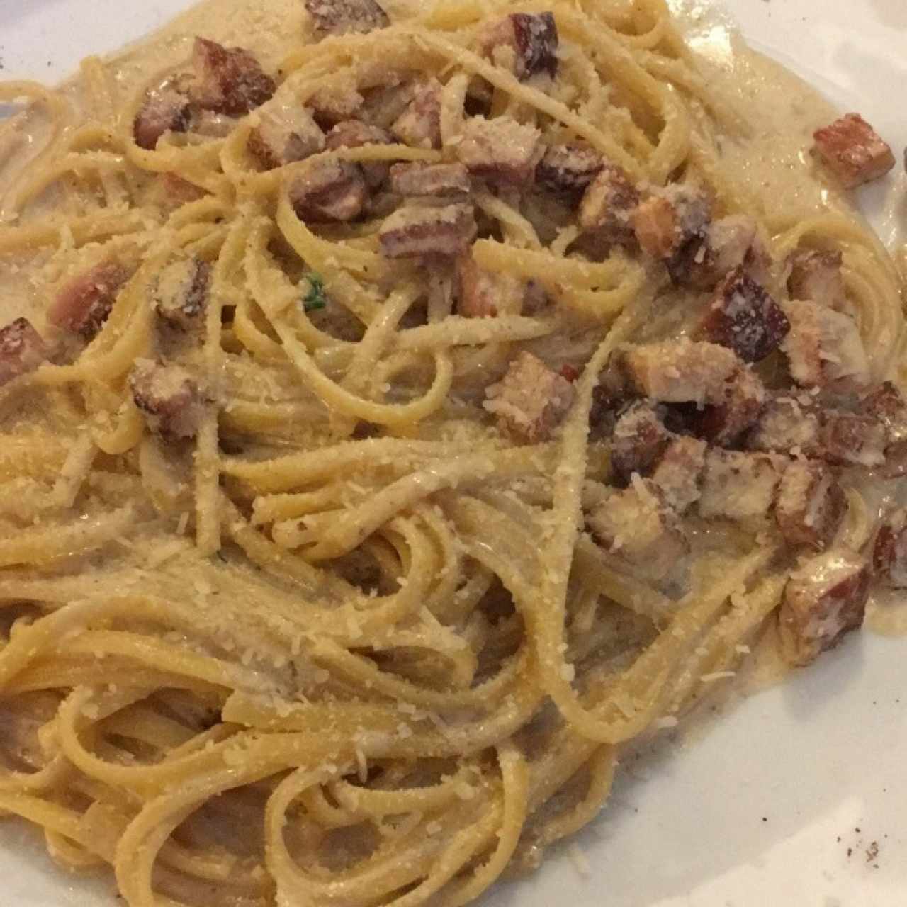 linguini Carbonara