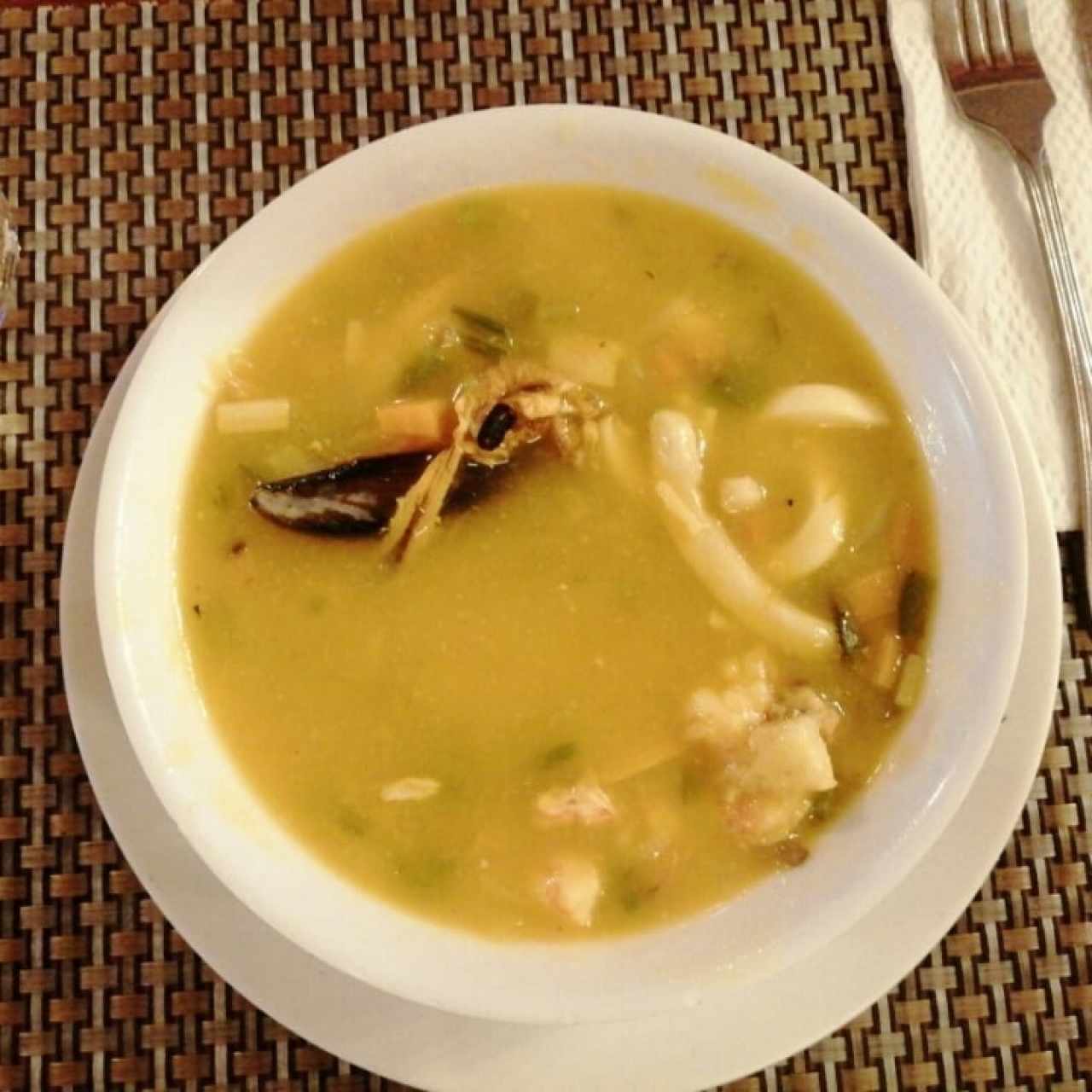 sopa de mariscos