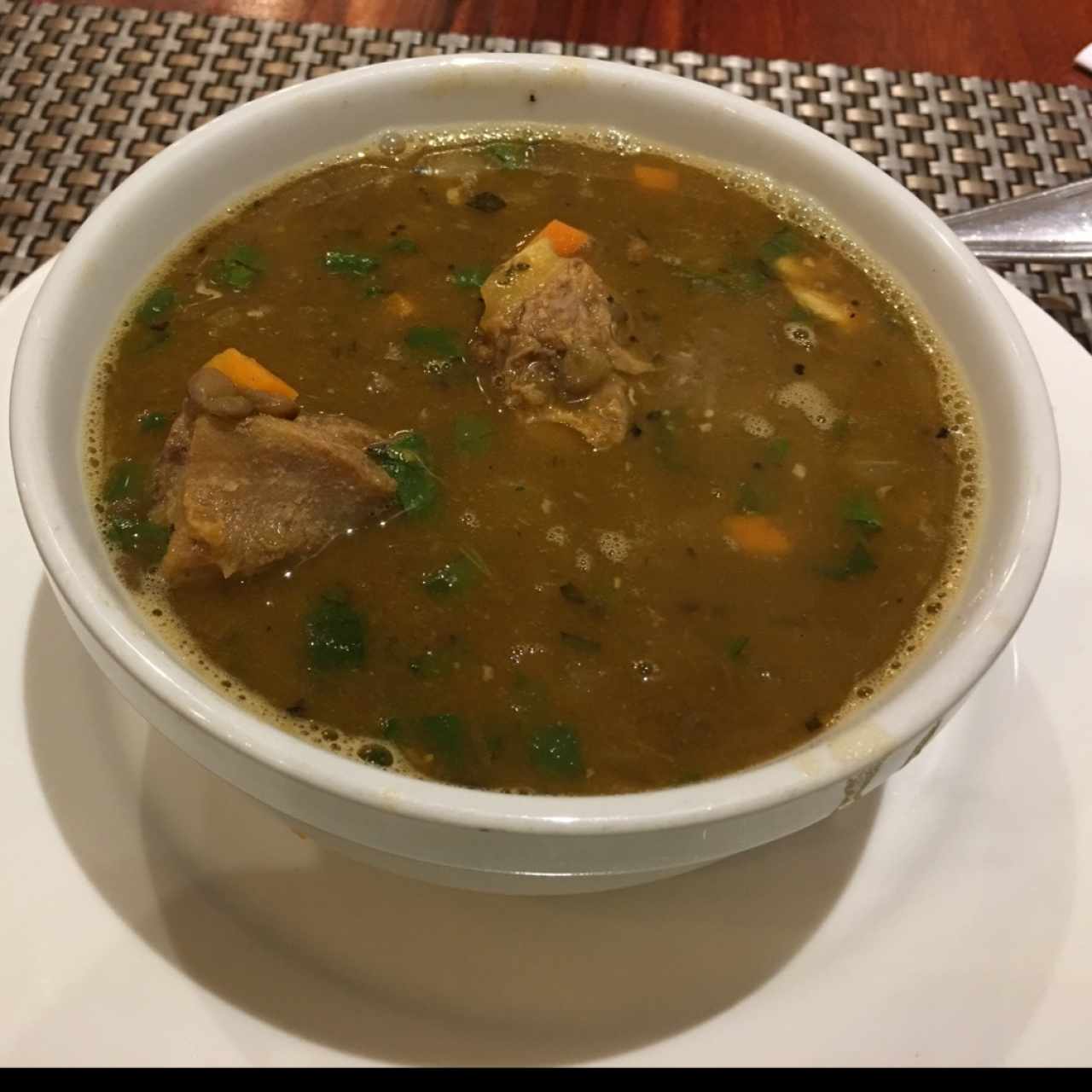 Sopa de Lentejas con Carne