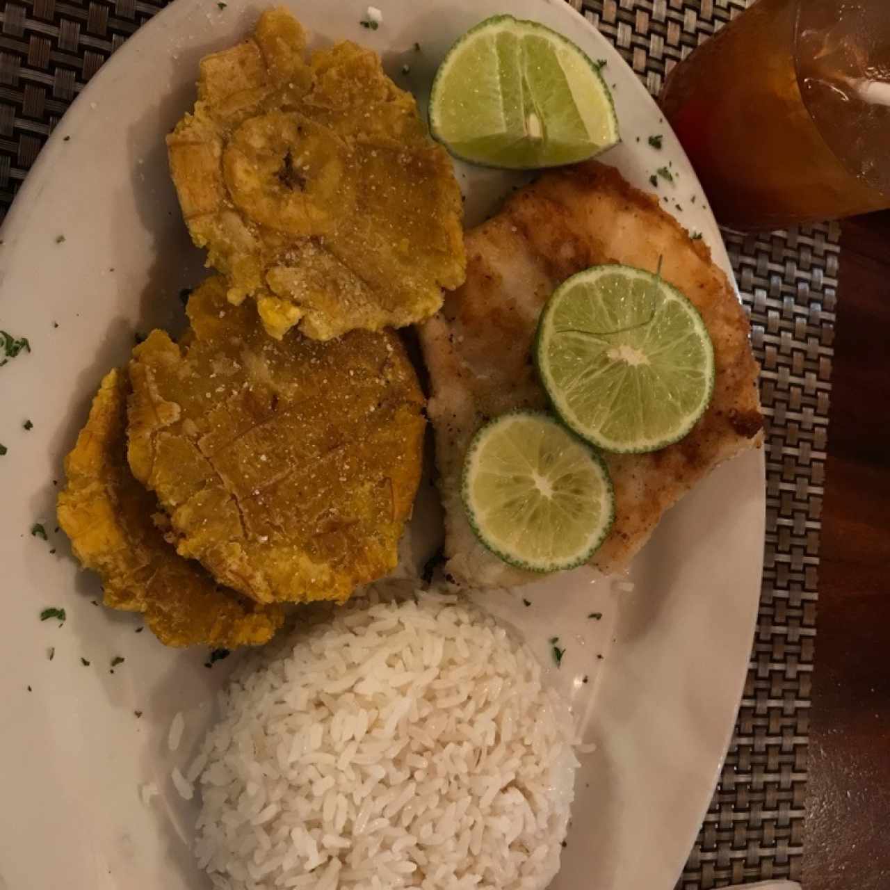 ceviche de corvina a la plancha