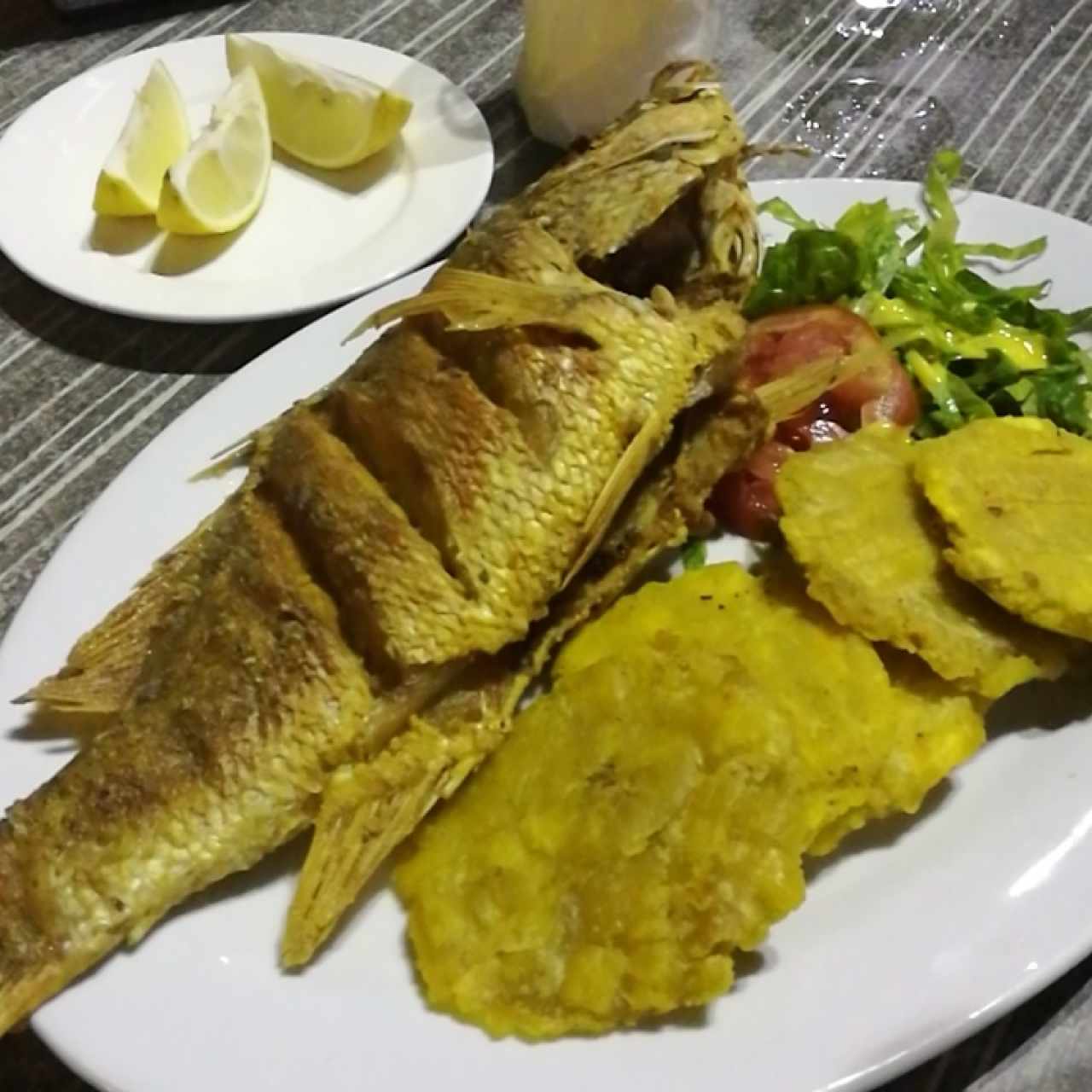 Pargo rojo frito