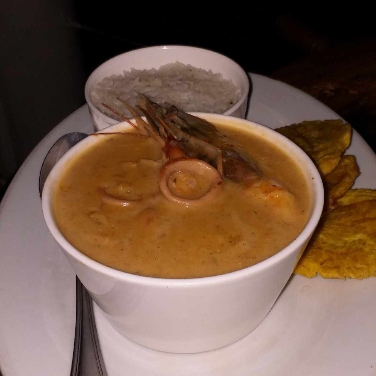 cazuela de mariscos en salsa de coco