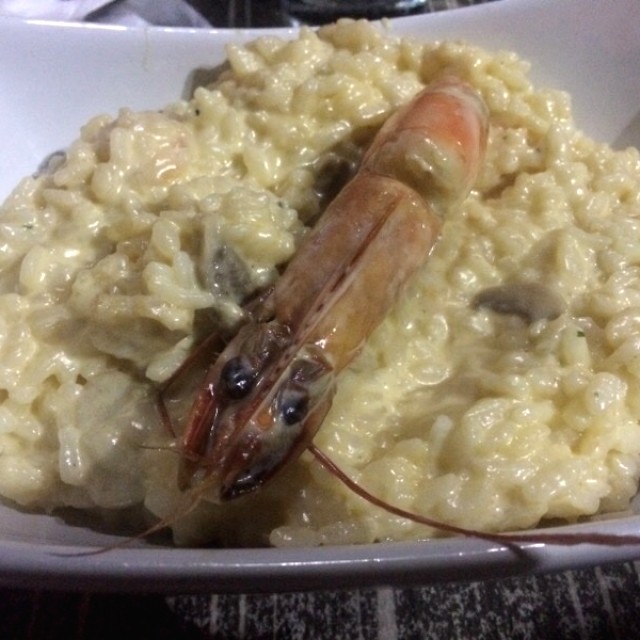 Risotto de camarones