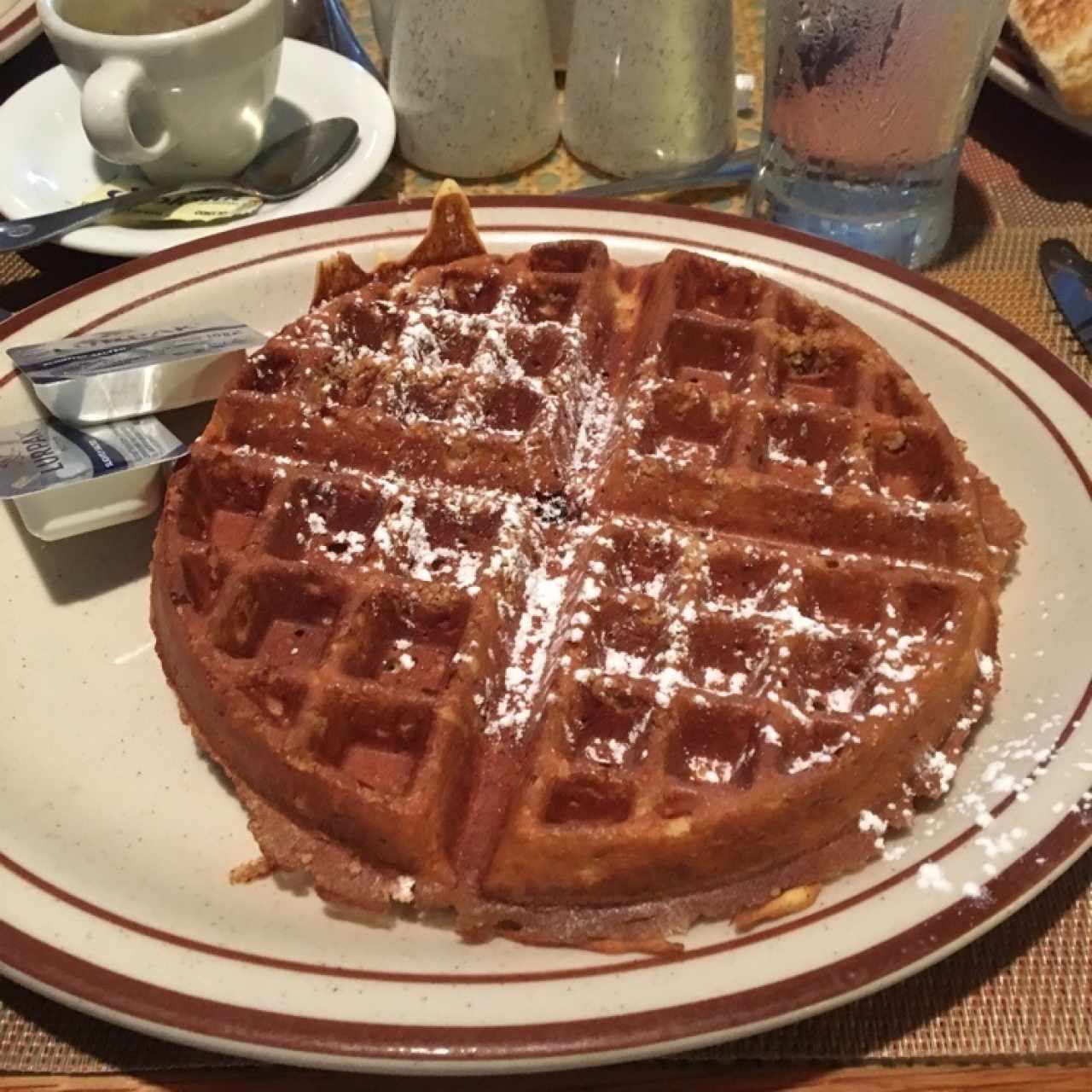 waffles con nueces