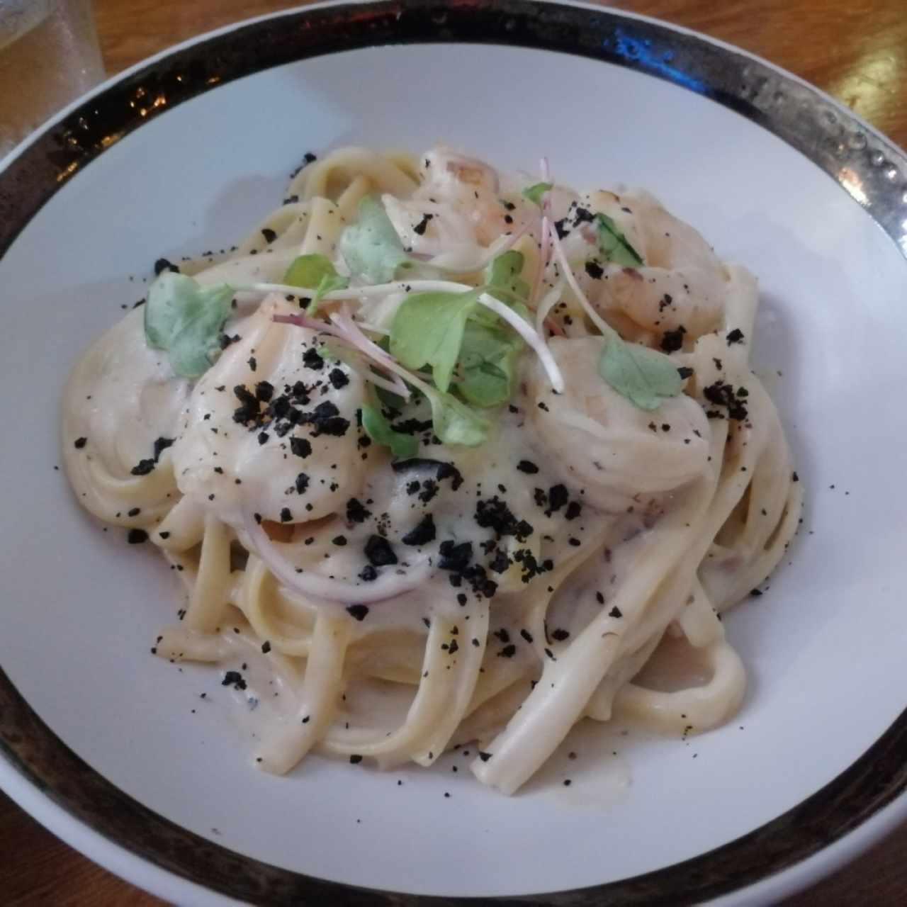 Mar - Fettuccine con Camarones