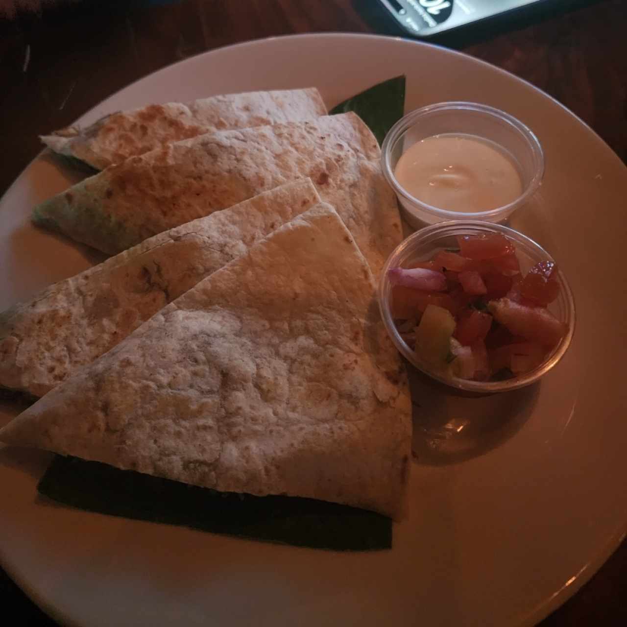 Menú Roofbar - Quesadilla