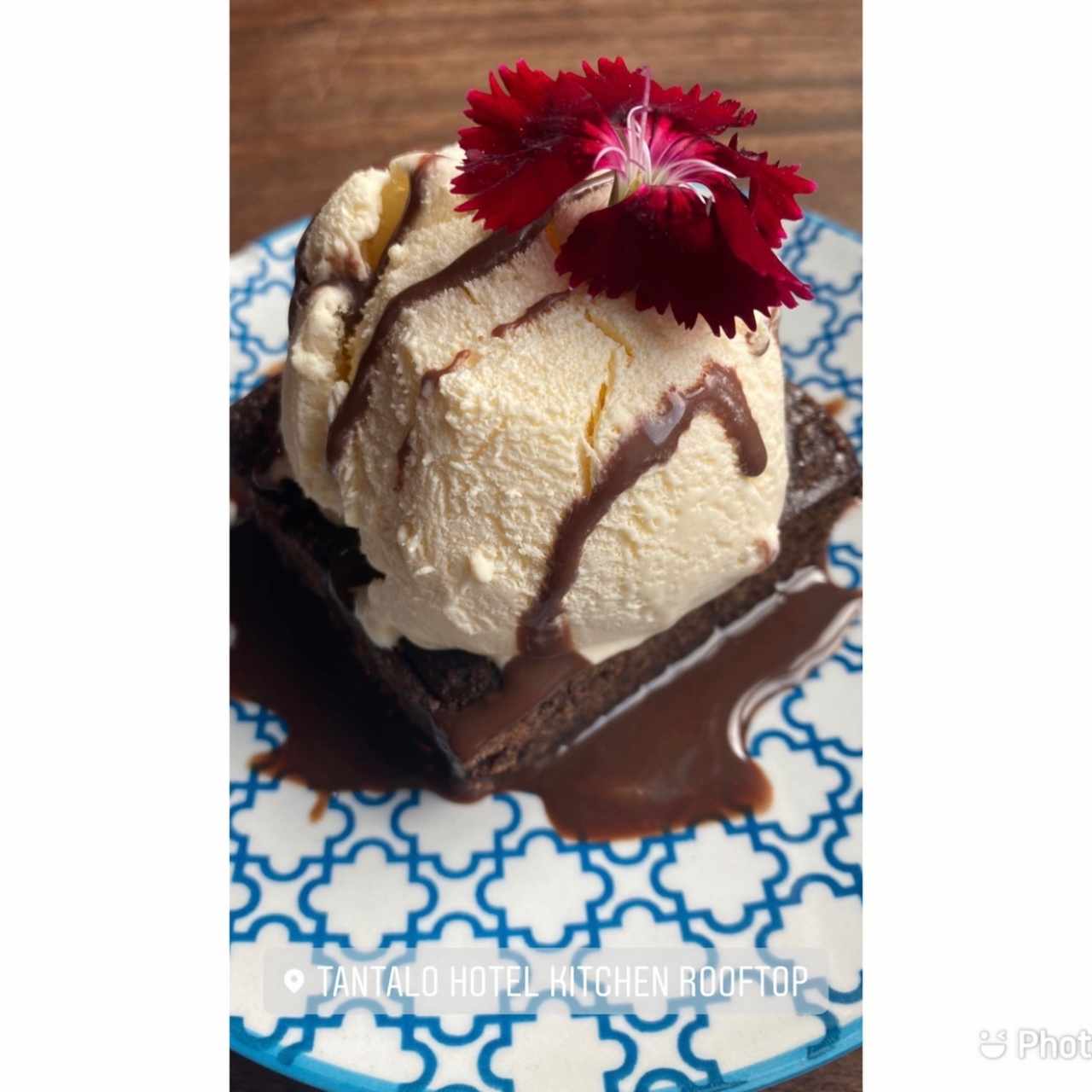 Brownie con Helado 