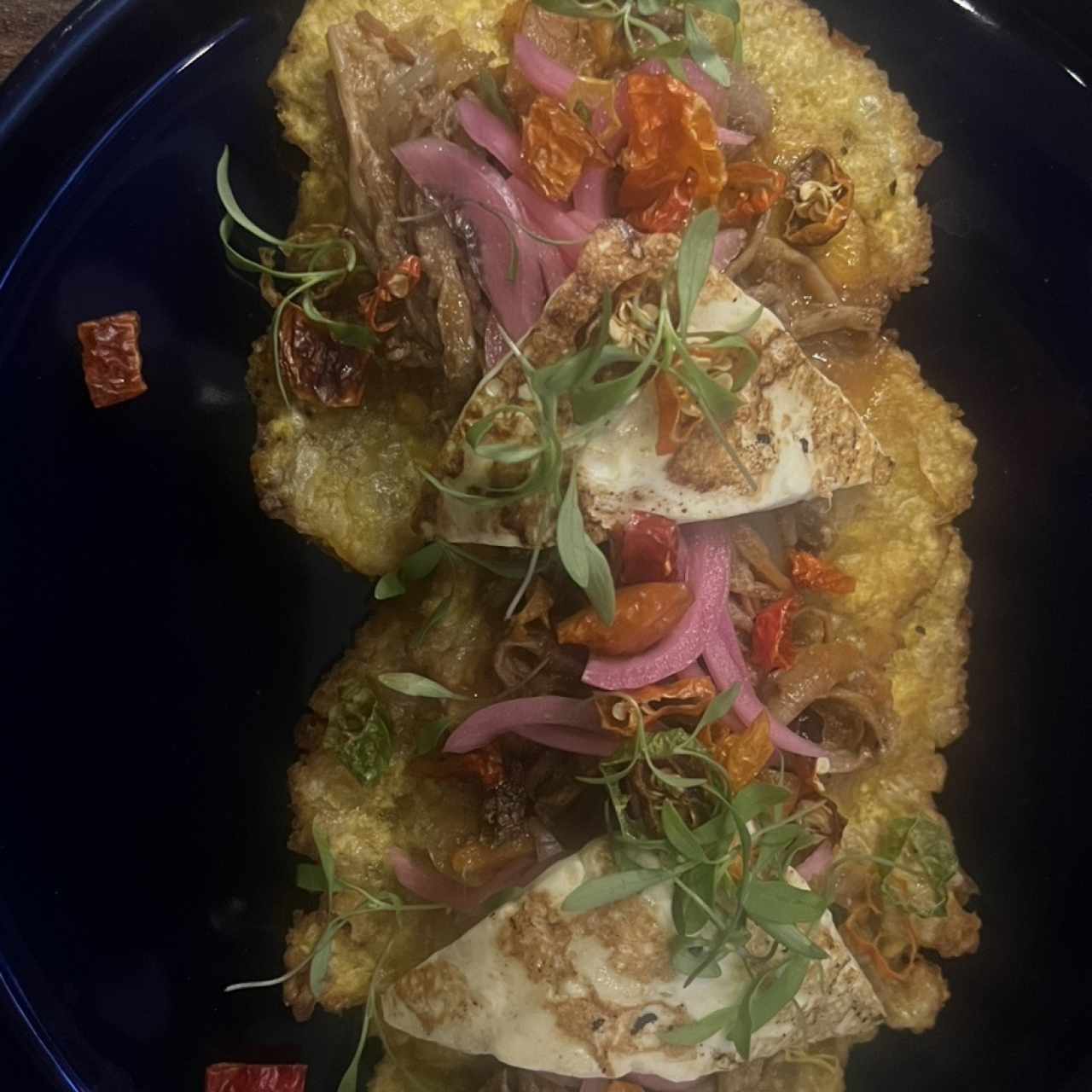 Patacones con ropa vieja 