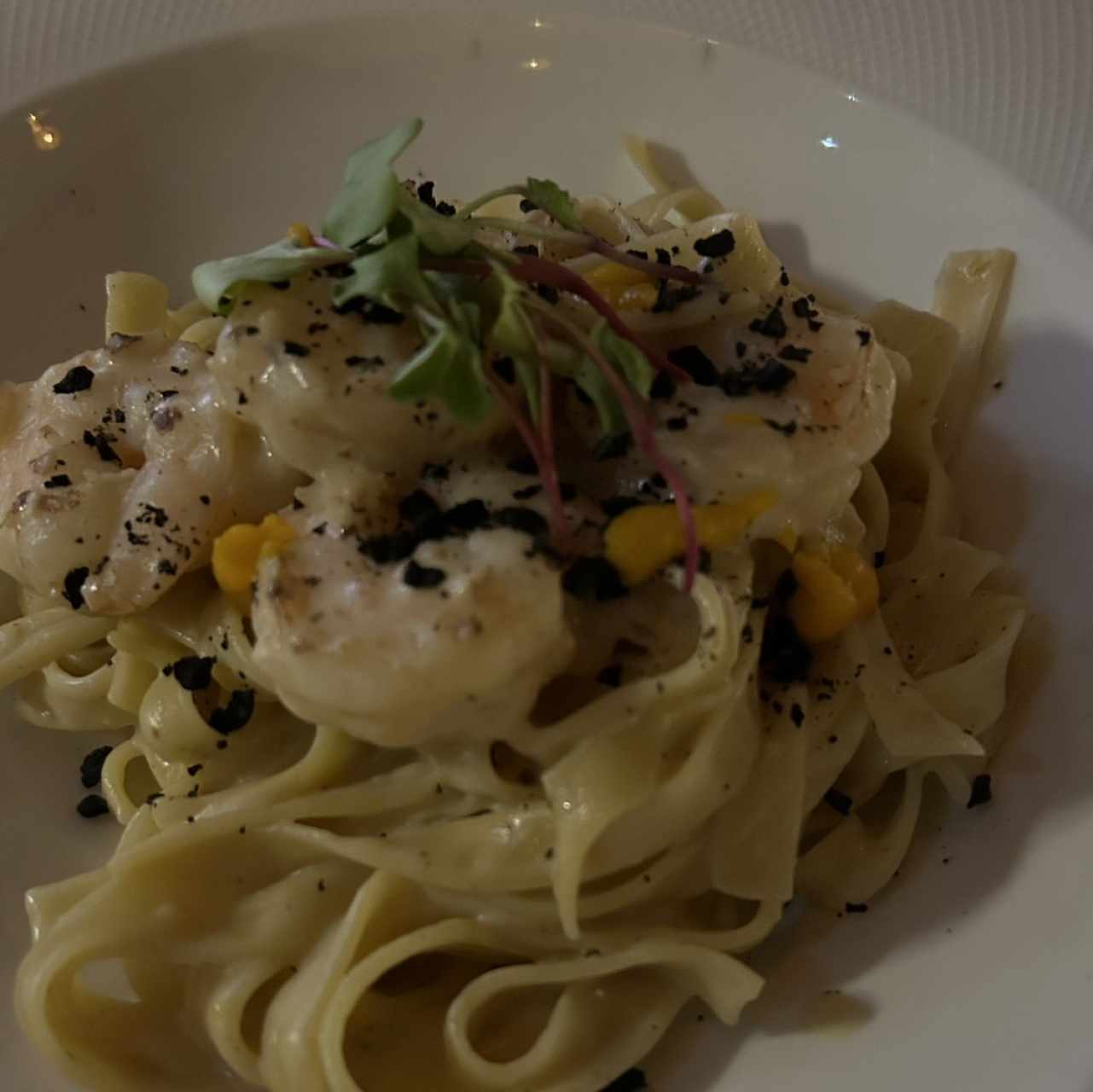 Mar - Fettuccine con Camarones