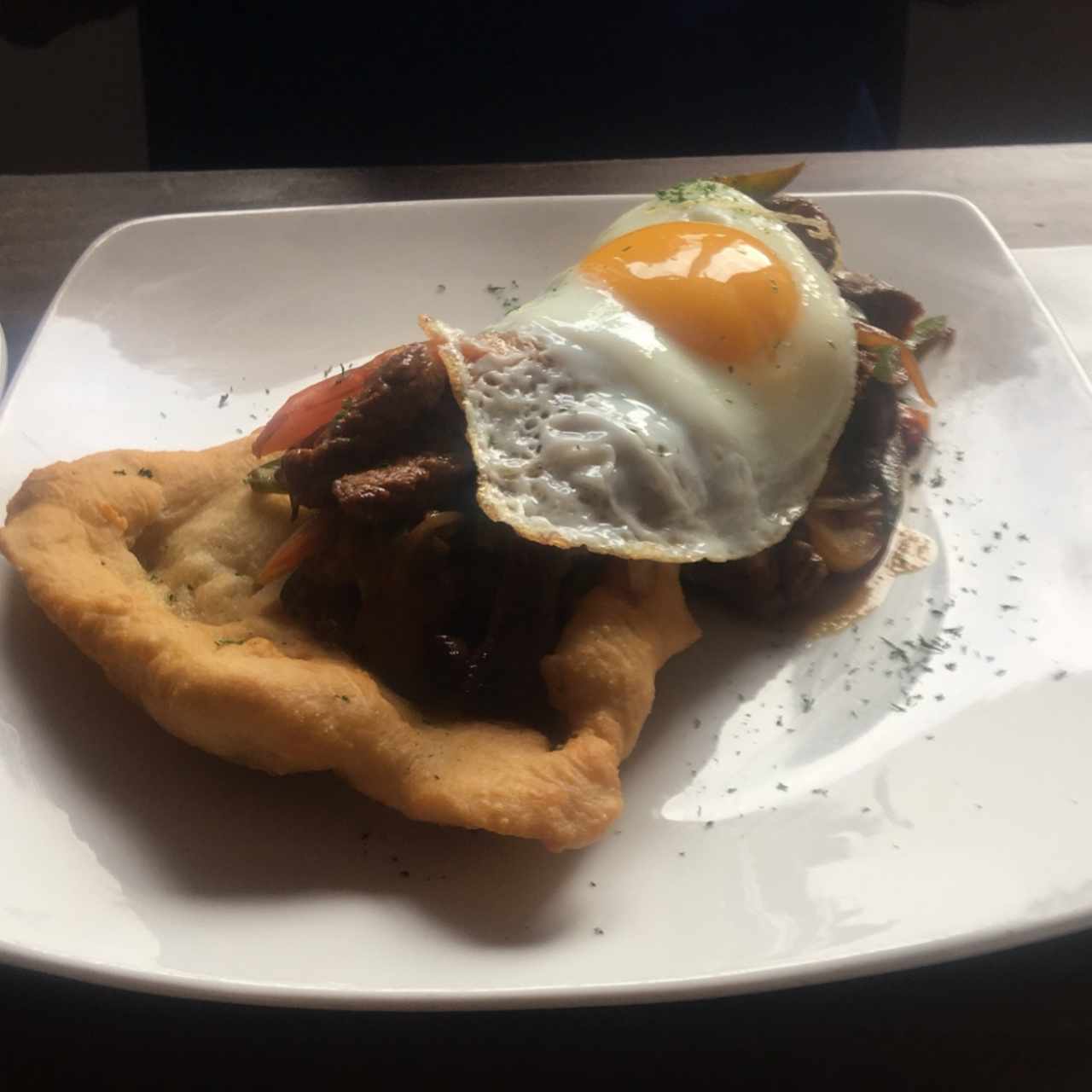 Desayuno Panameño , Filete con Hojaldra 