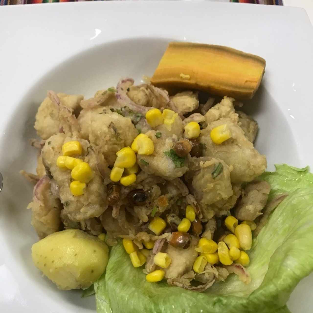 ceviche frito de pescado