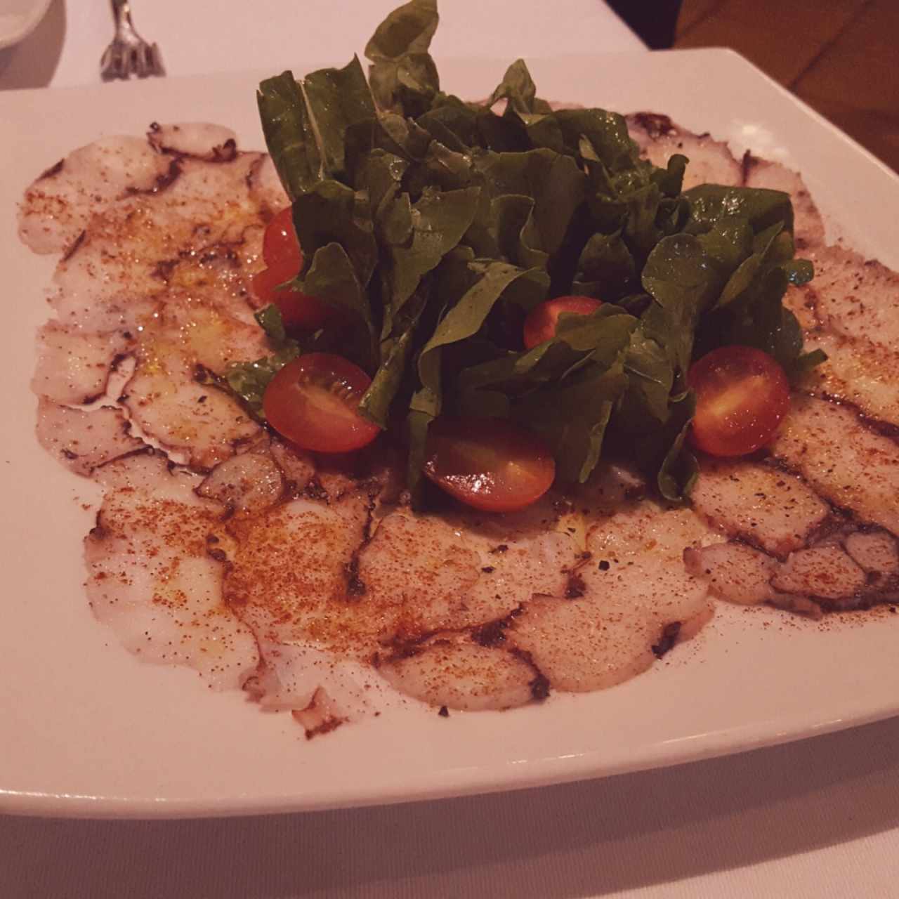 Carpaccio de Pulpo