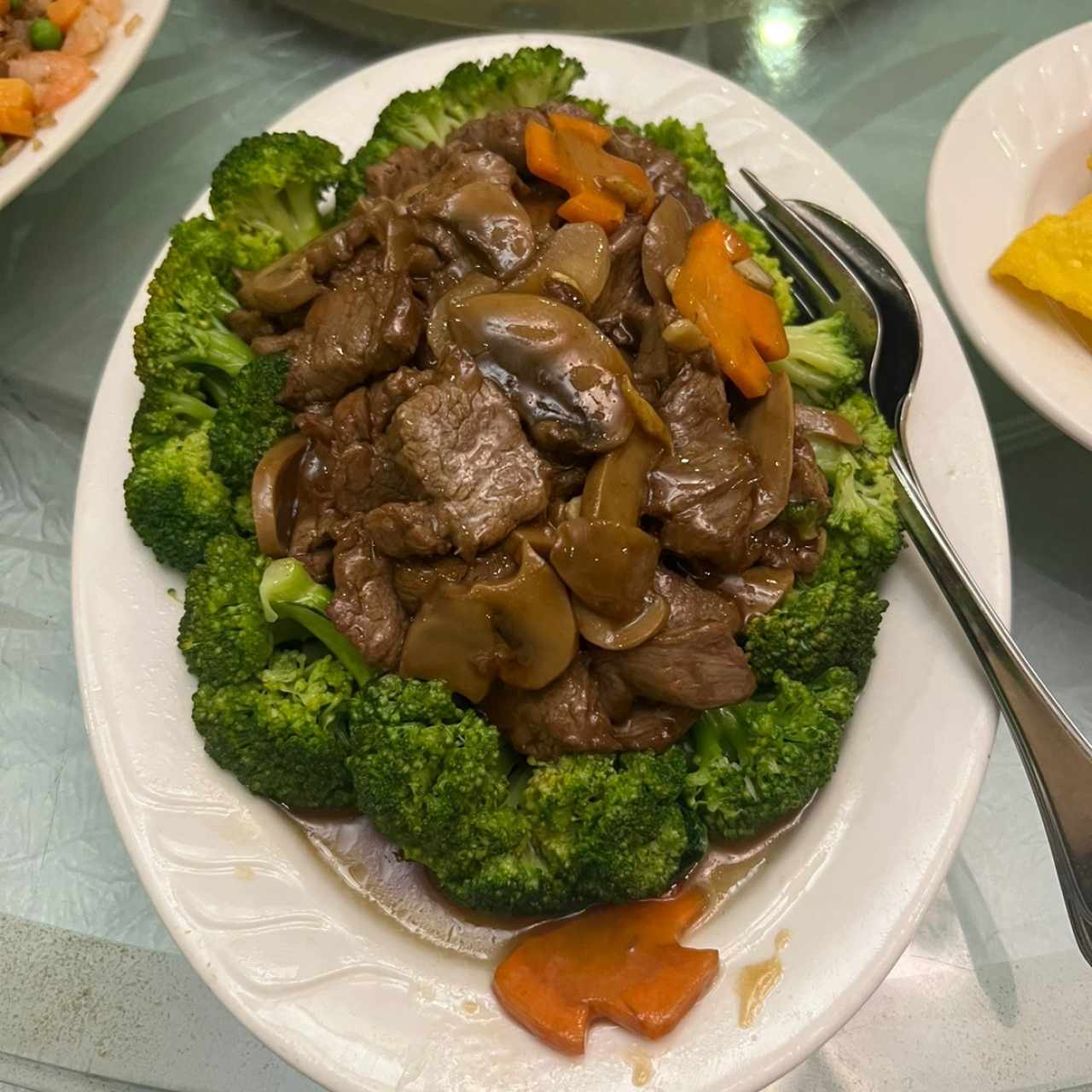 Filete de res con brócoli 