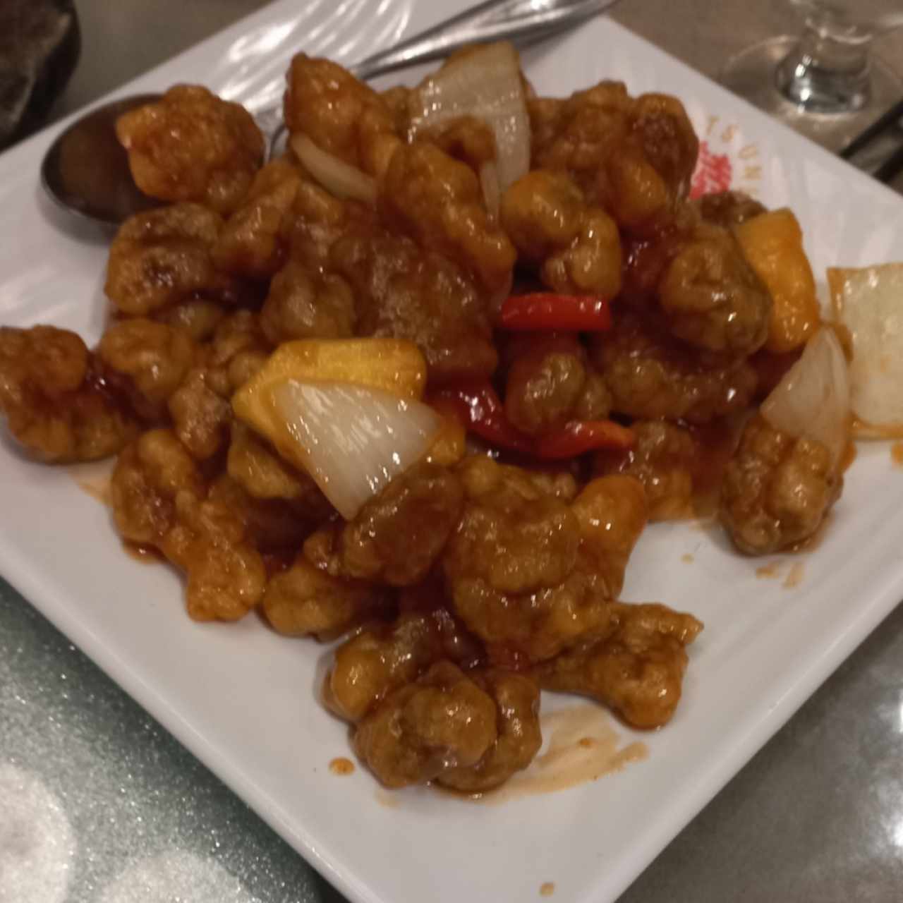 Costilla de puerco agridulce
