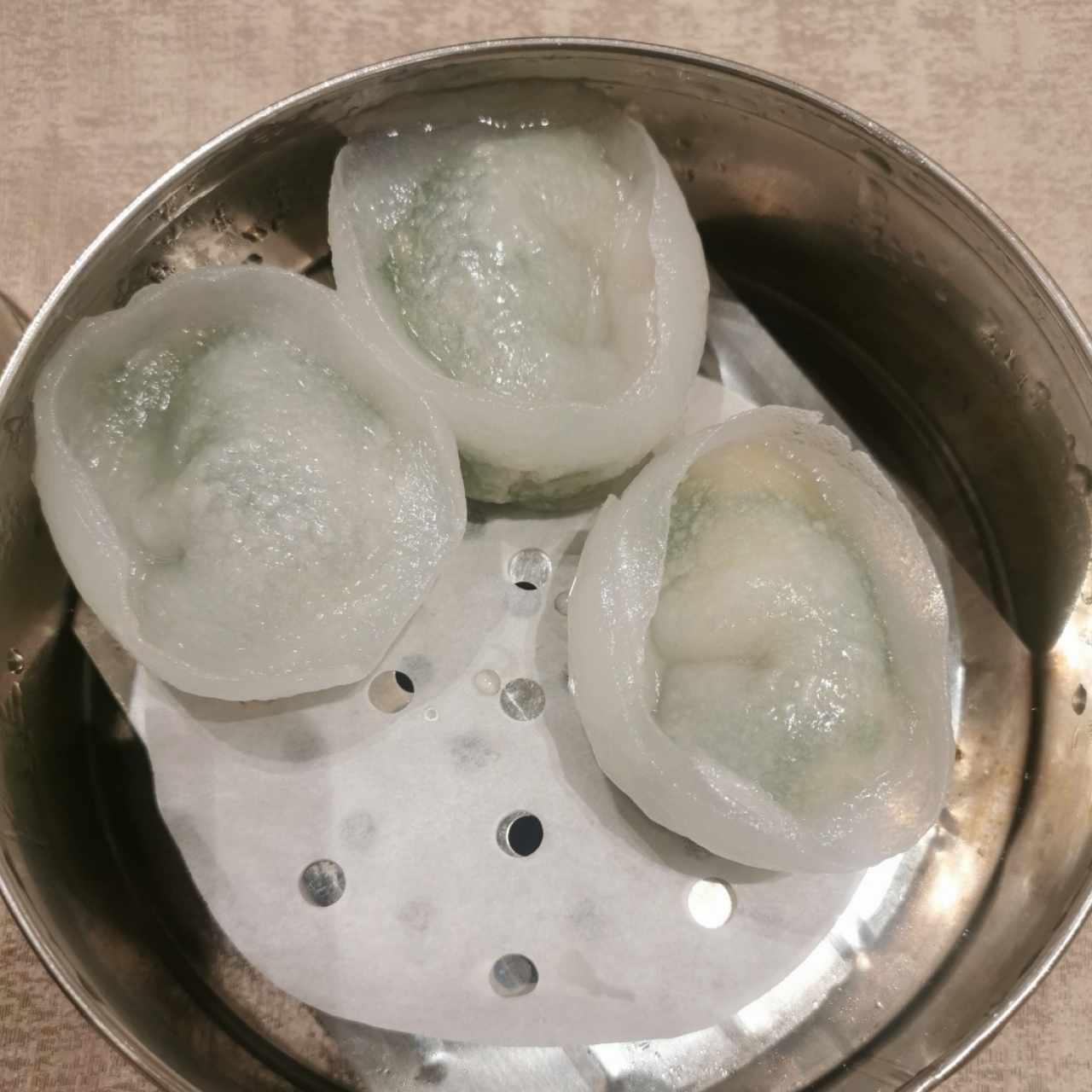 Dim Sum camarón con berro