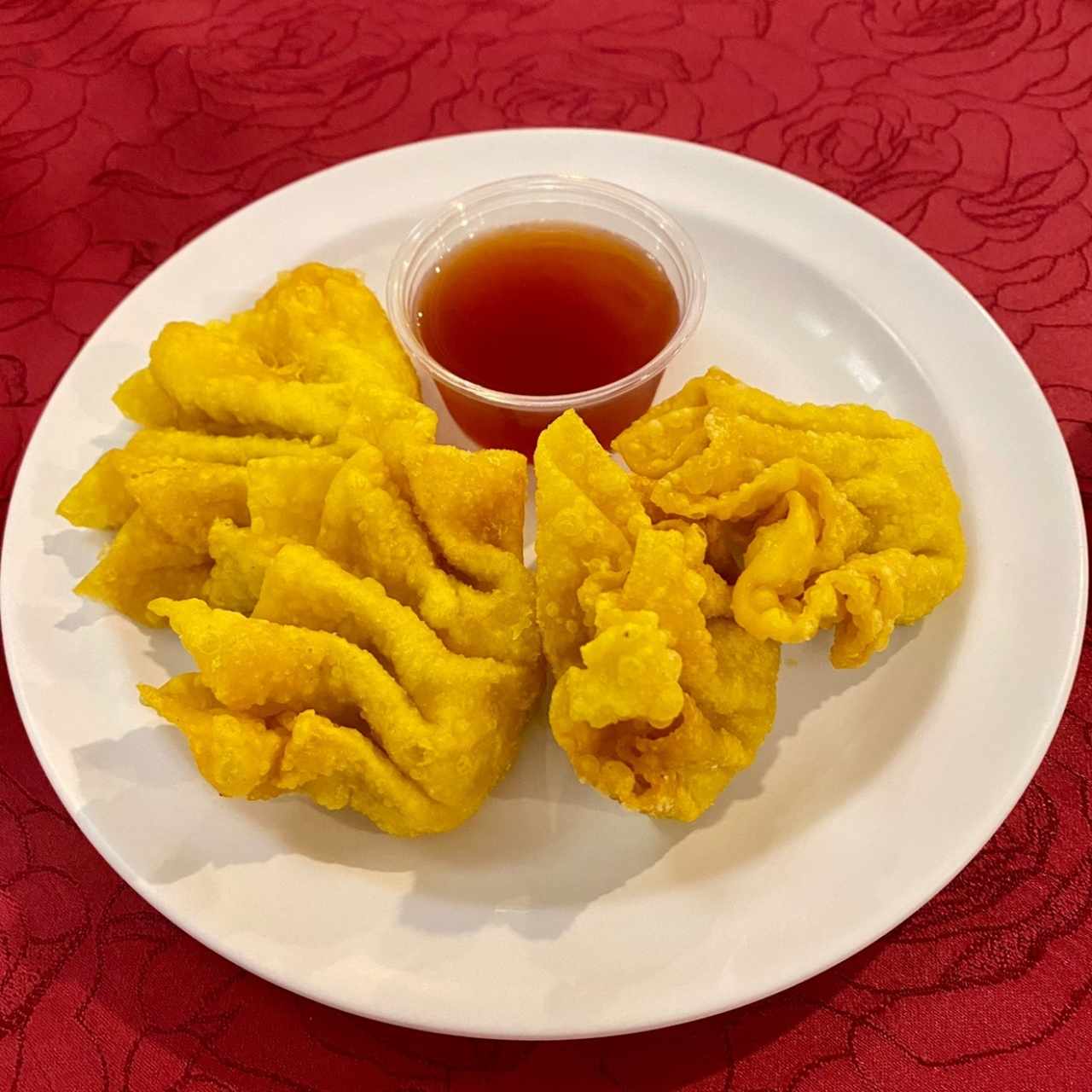 Wanton frito de camarón