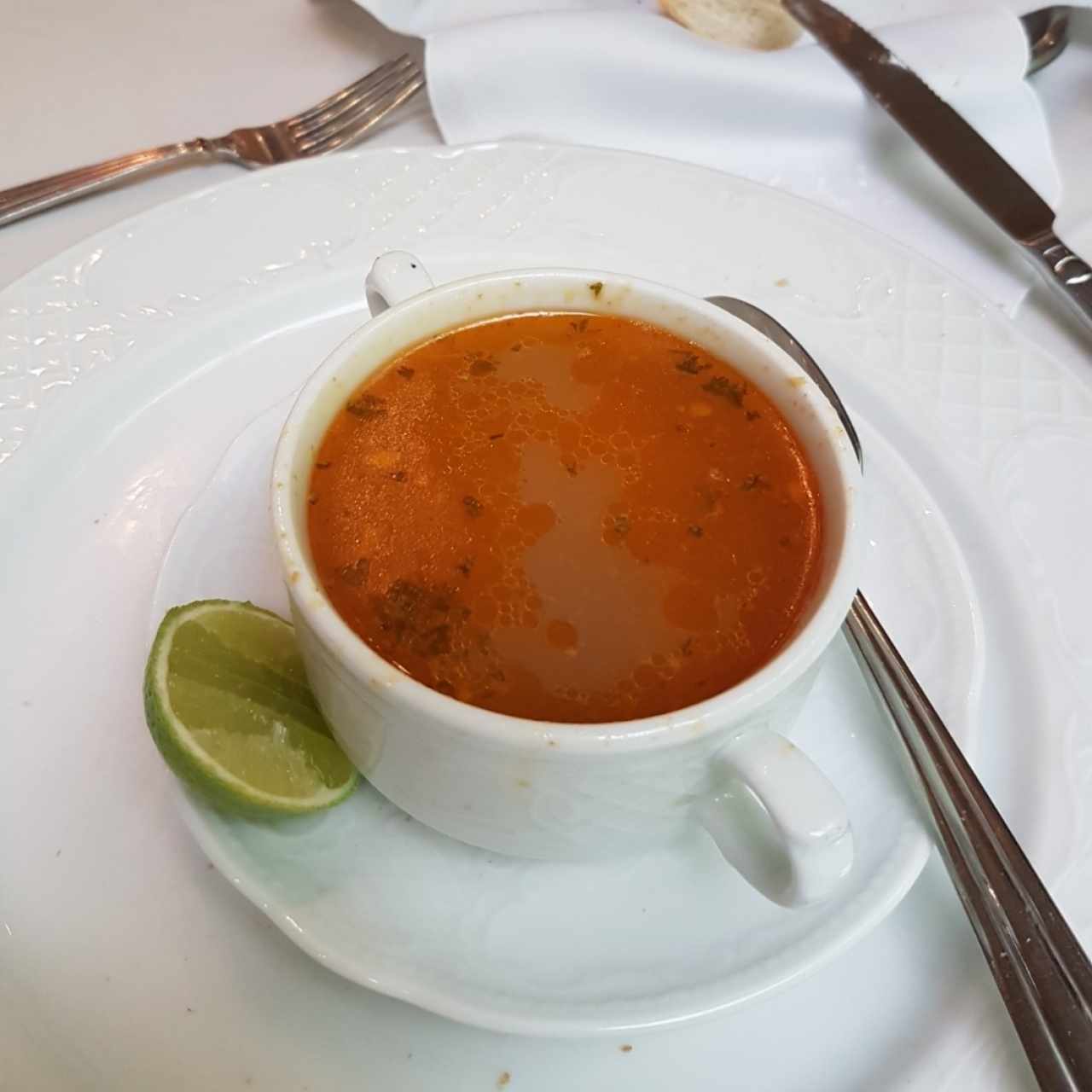 sopa de mariscos