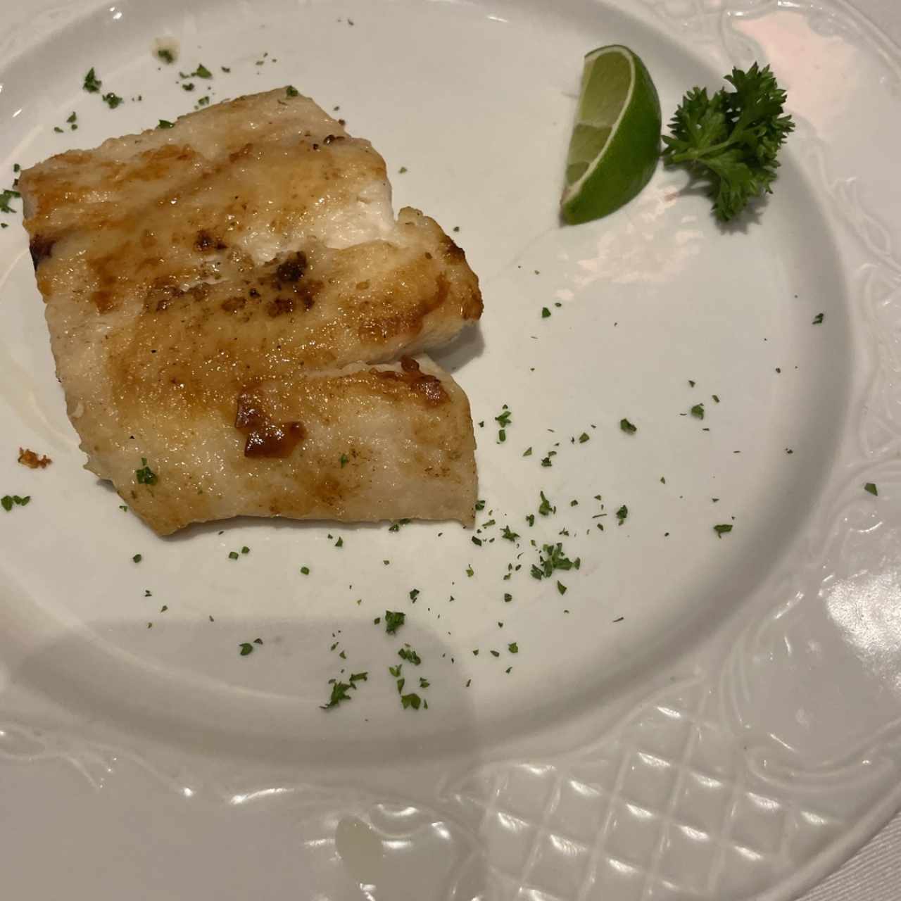 Corvina a la vasca o Corvina al Limón