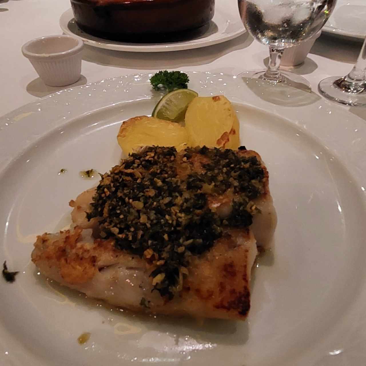 Corvina a la Plancha o Corvina al Ajillo