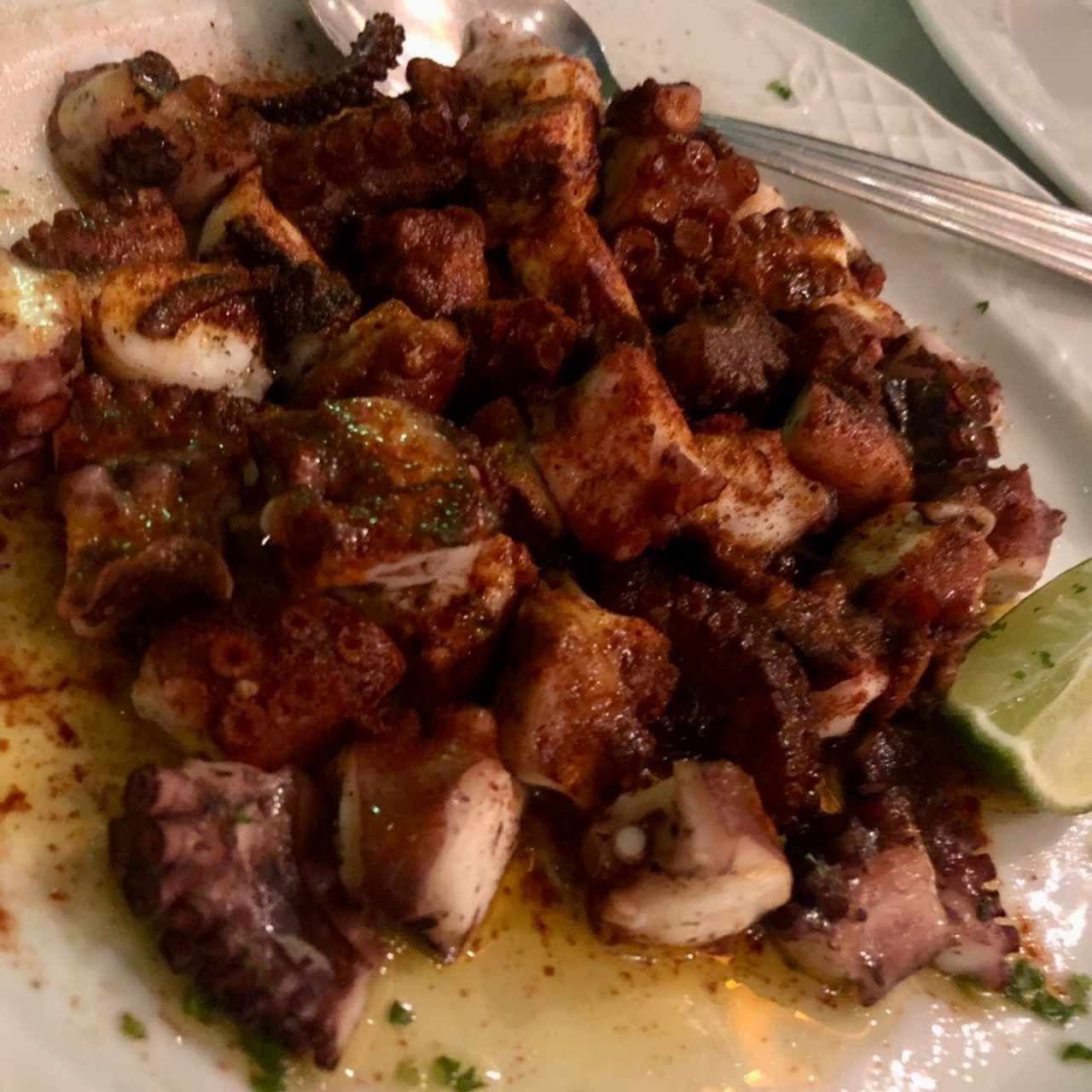 Pulpo a la Plancha, a la gallega, encebollado o al Ajillo