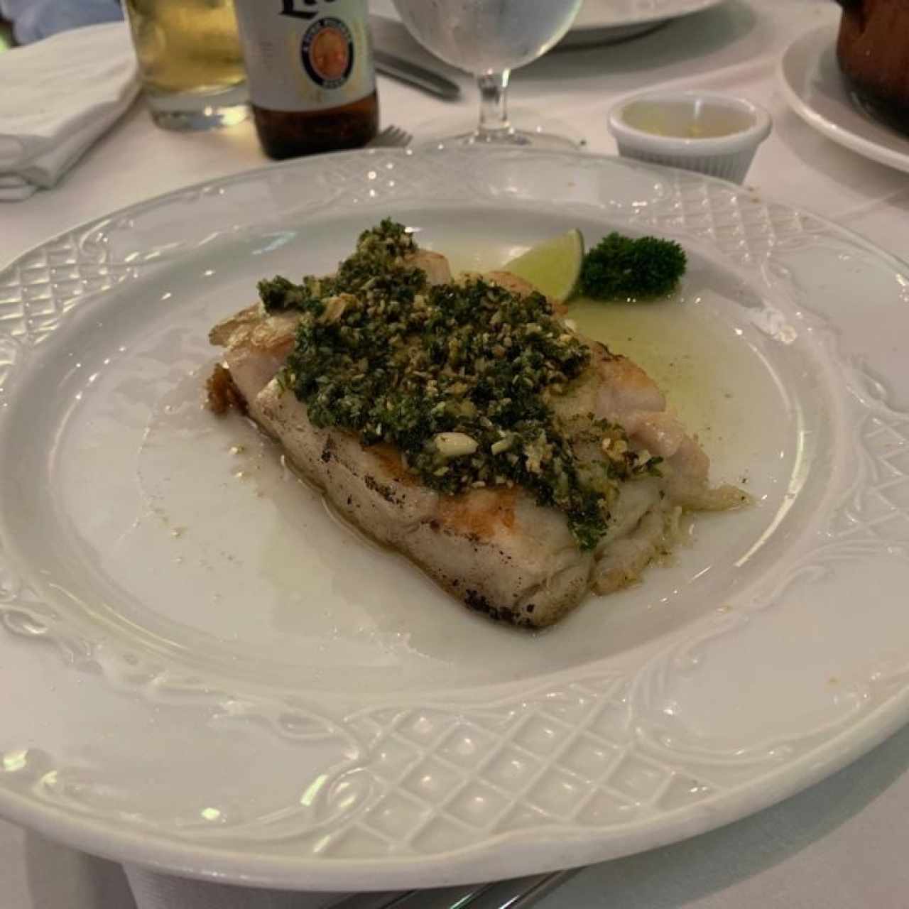 Corvina al ajillo