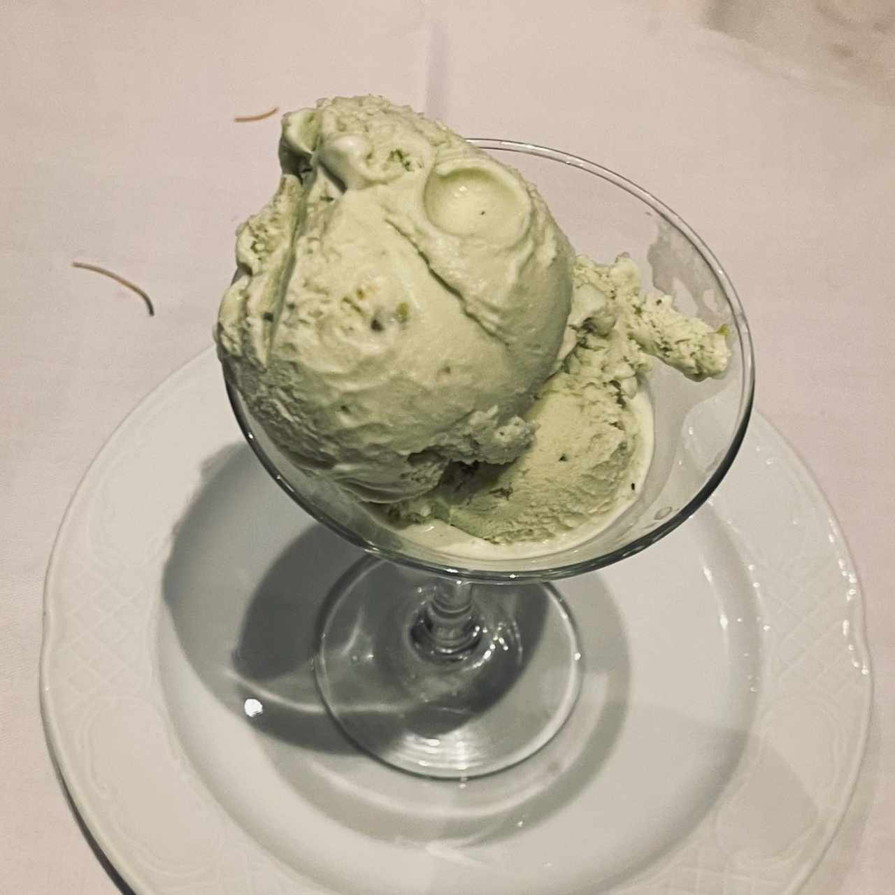 Helado de pistacho