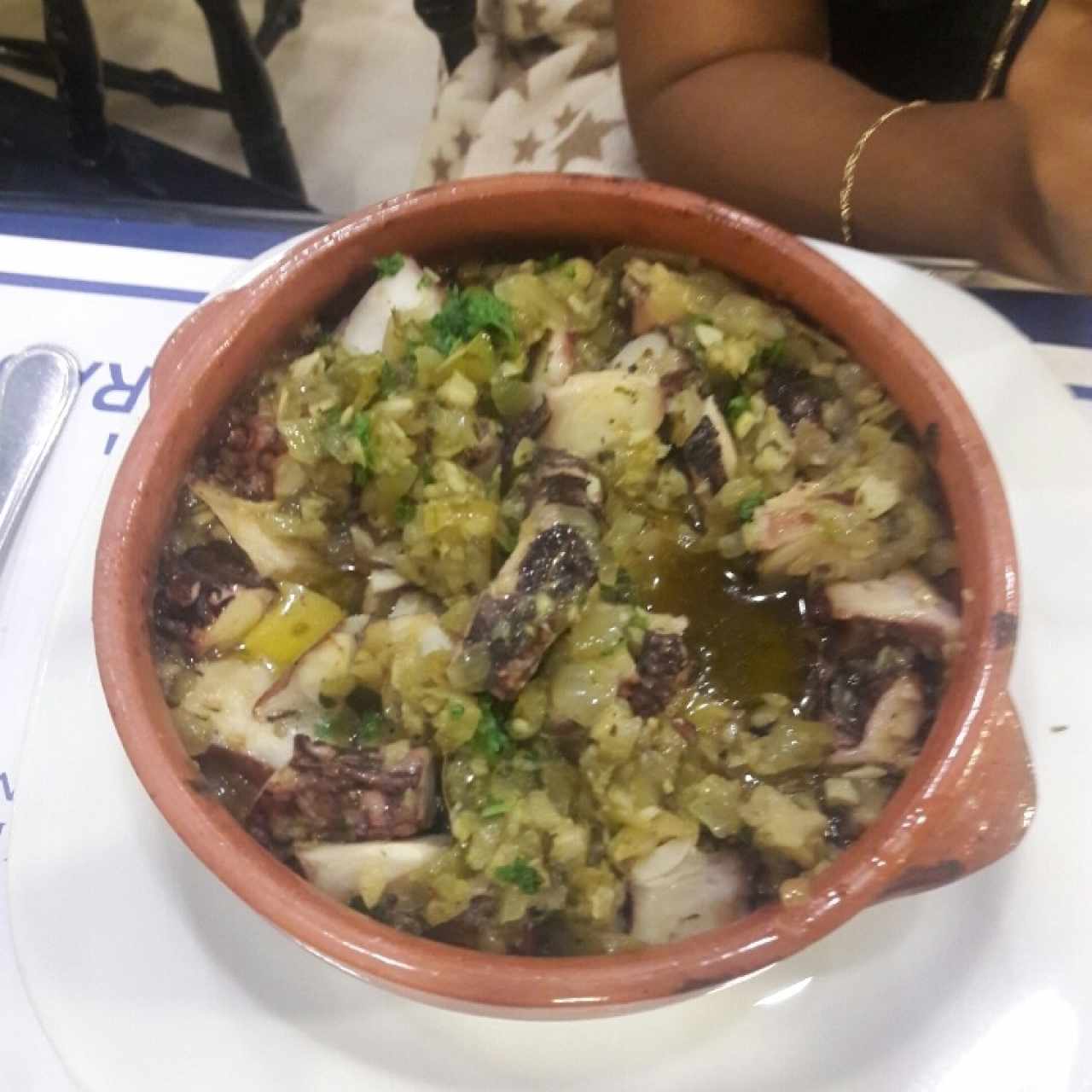 pulpo al ajillo 