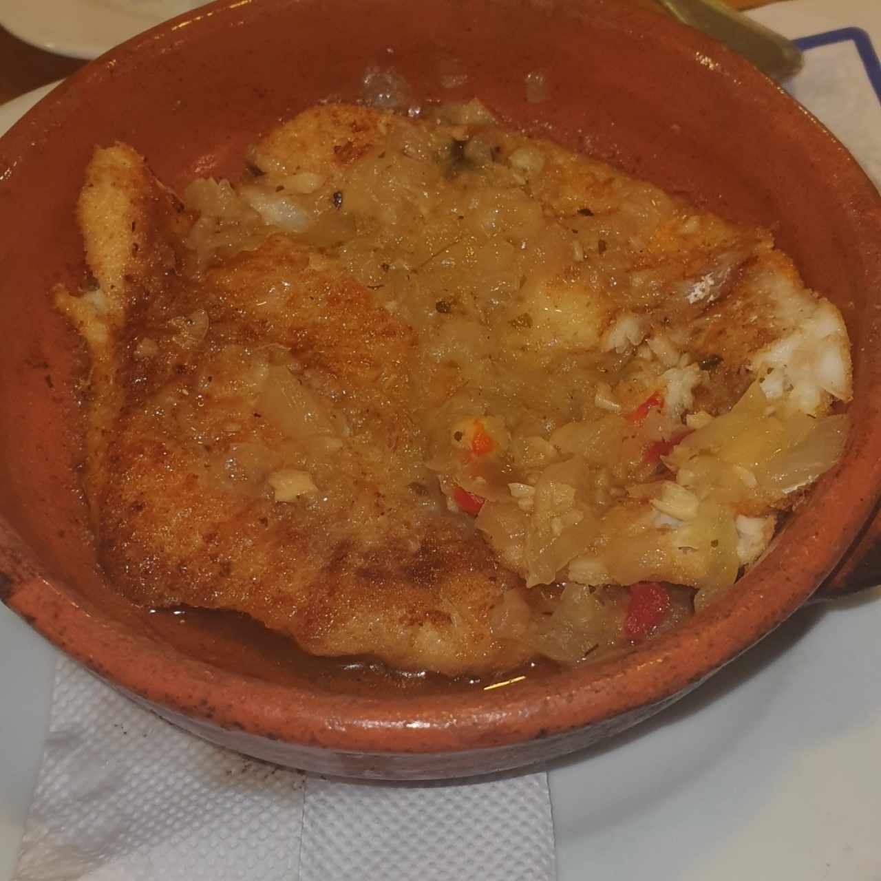 Pescados - Corvina al Ajillo