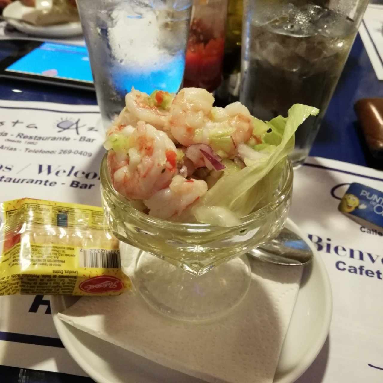 Ceviche de camarones